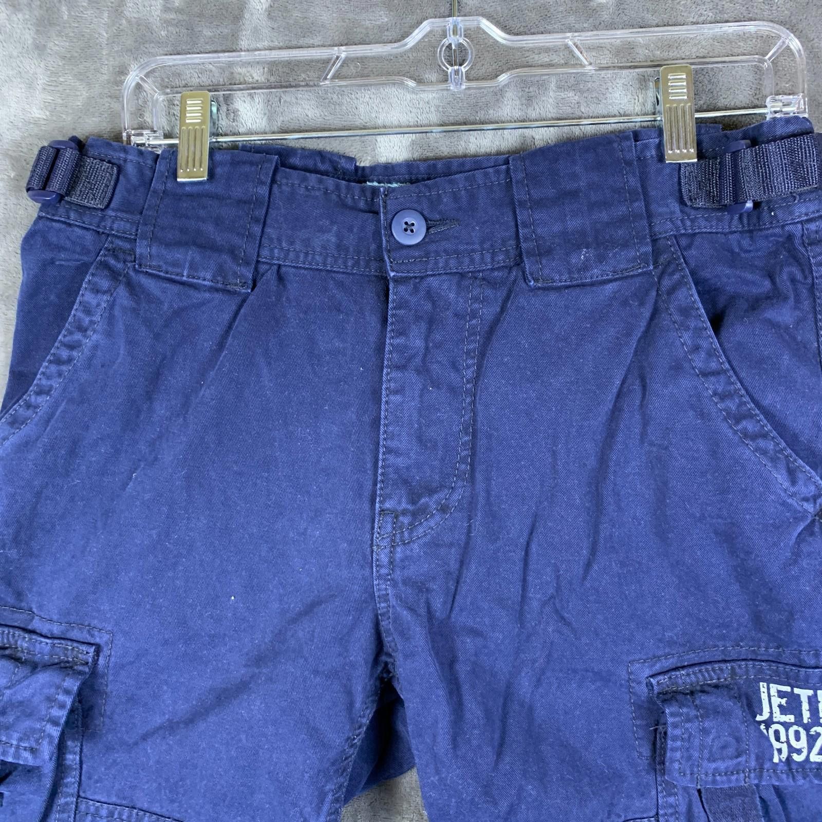 Jet Lag JET LAG CARGO SHORTS MENS MED BLUE COTTON 11" INSEAM (328) Size US 32 / EU 48 - 3 Thumbnail