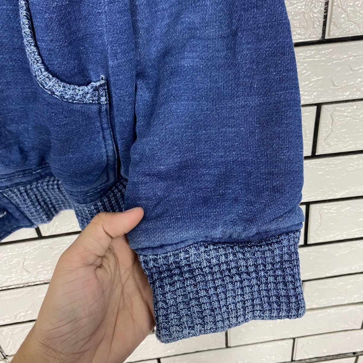 Blue Blue Japan 📌Vintage Zipper Sweater Blanket Denim Blue Trick Size US M / EU 48-50 / 2 - 17 Thumbnail