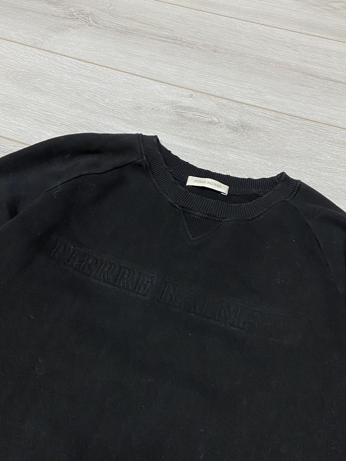 Balmain Pierre Balmain Big Logo Black Sweatshirt Size US L / EU 52-54 / 3 - 3 Thumbnail