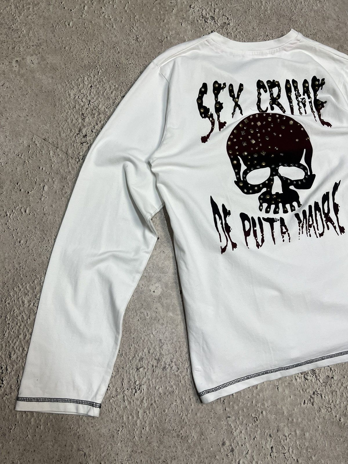 Ed Hardy × Hysteric Glamour × If Six Was Nine Japan RHINESTONES If Six Was Nine Style SKULL LONGSLEEVE Size US M / EU 48-50 / 2 - 3 Thumbnail