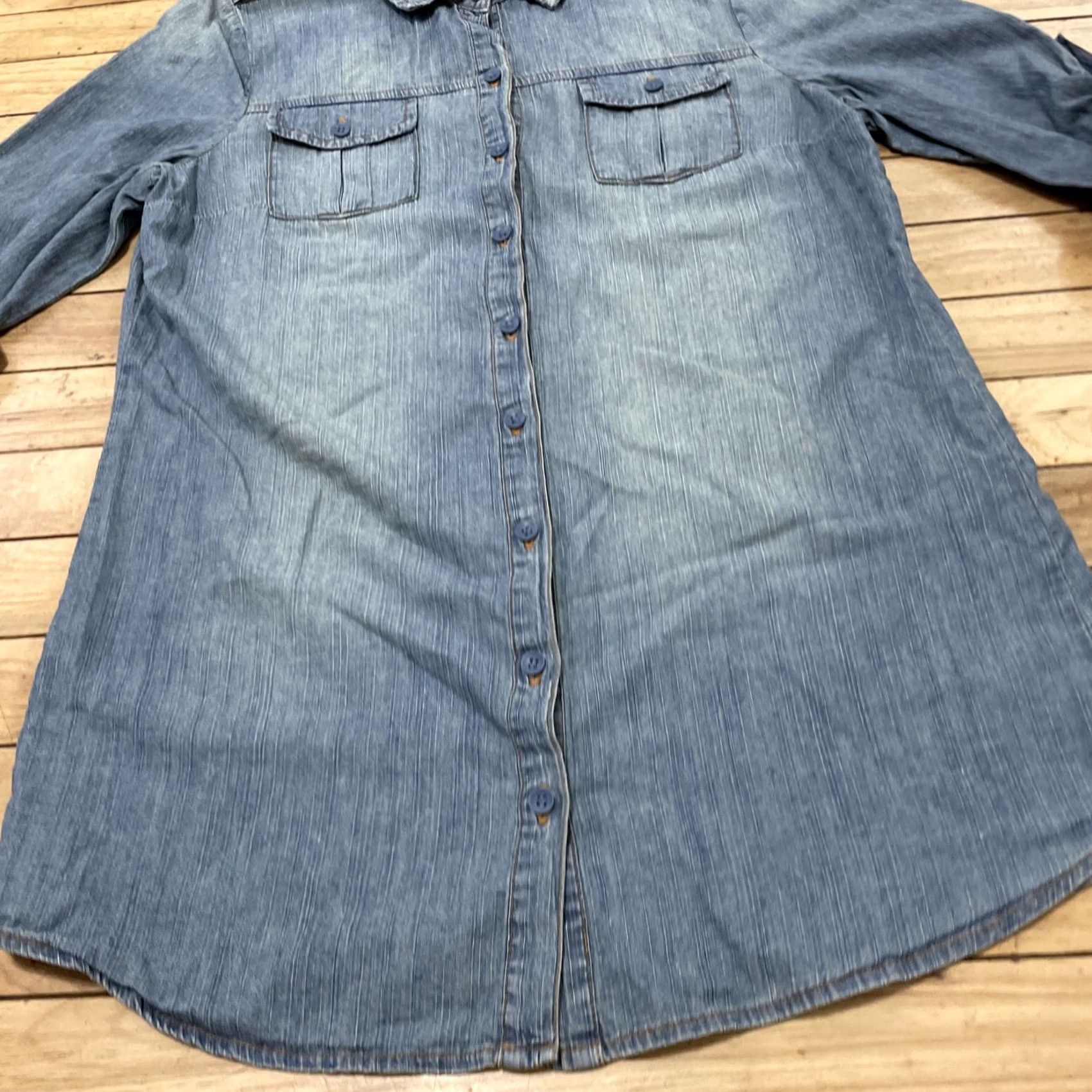 Vintage VINTAGE ANA New Approach Light Chambray Button Shirt Womens M Military Pocket Western M Size M / US 6-8 / IT 42-44 - 5 Thumbnail