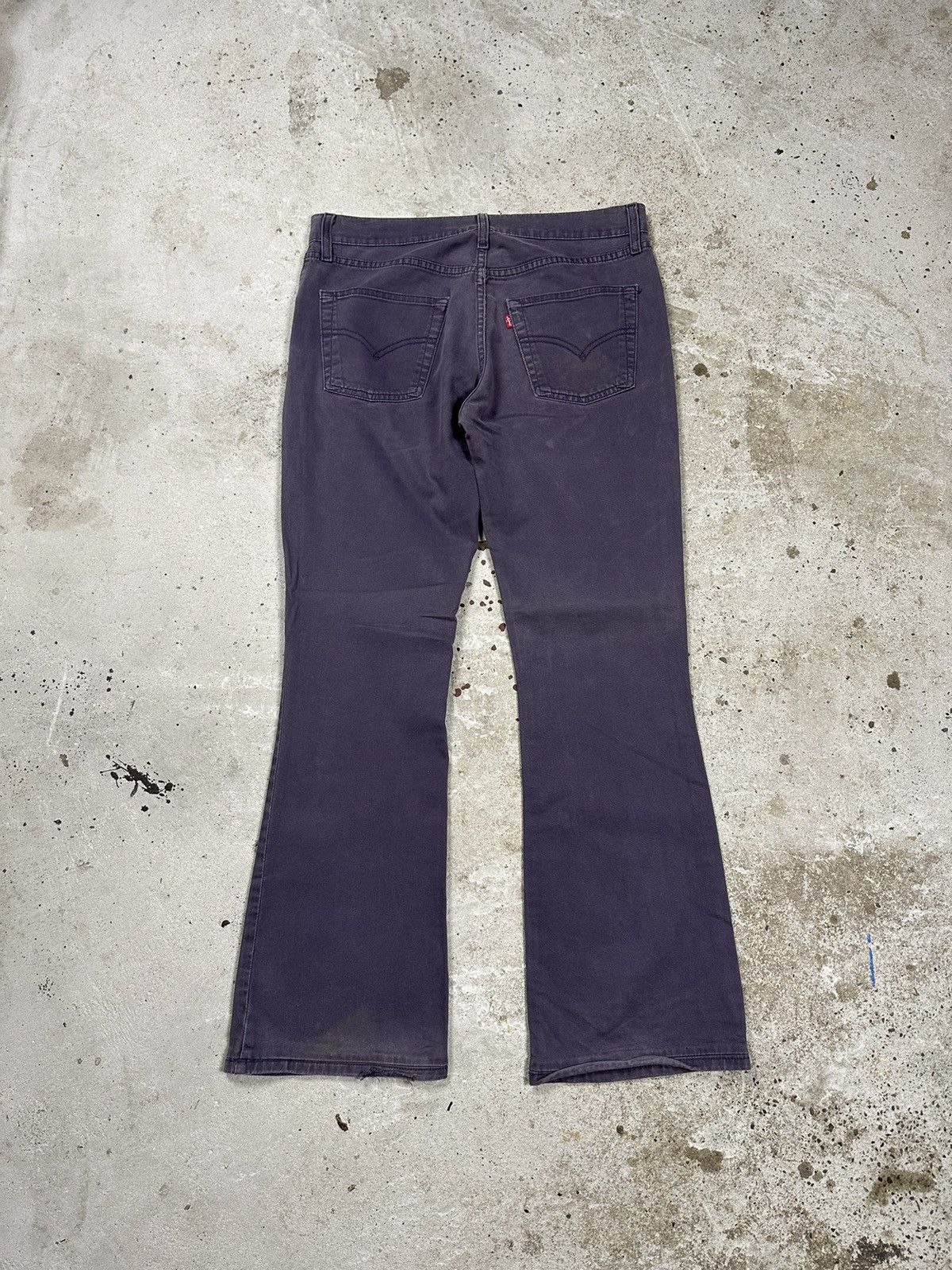 Levi's × Vintage Vintage 2000 Levi’s 525 Bootcut Flared Purple Wide Legs Pant Size US 32 / EU 48 - 2 Thumbnail