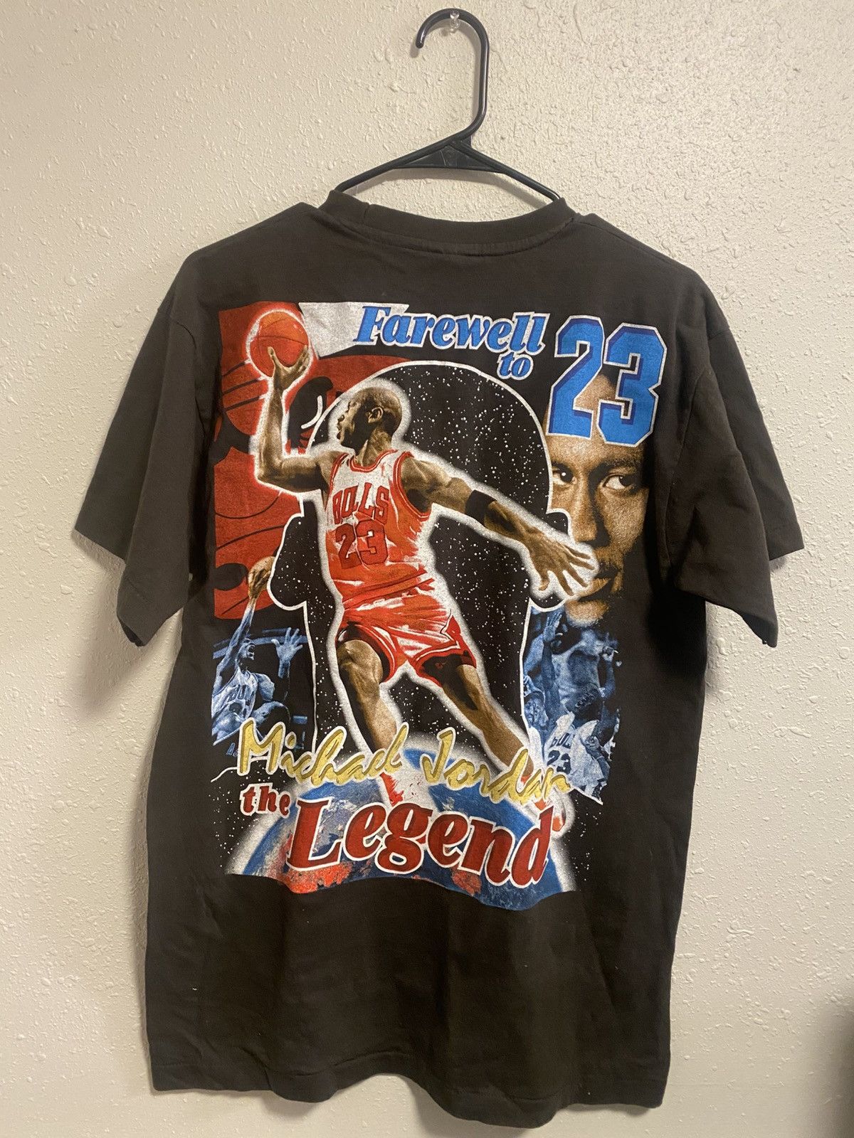 Vintage Michael Jordan 23 T-Shirt Size US M / EU 48-50 / 2 - 2 Thumbnail