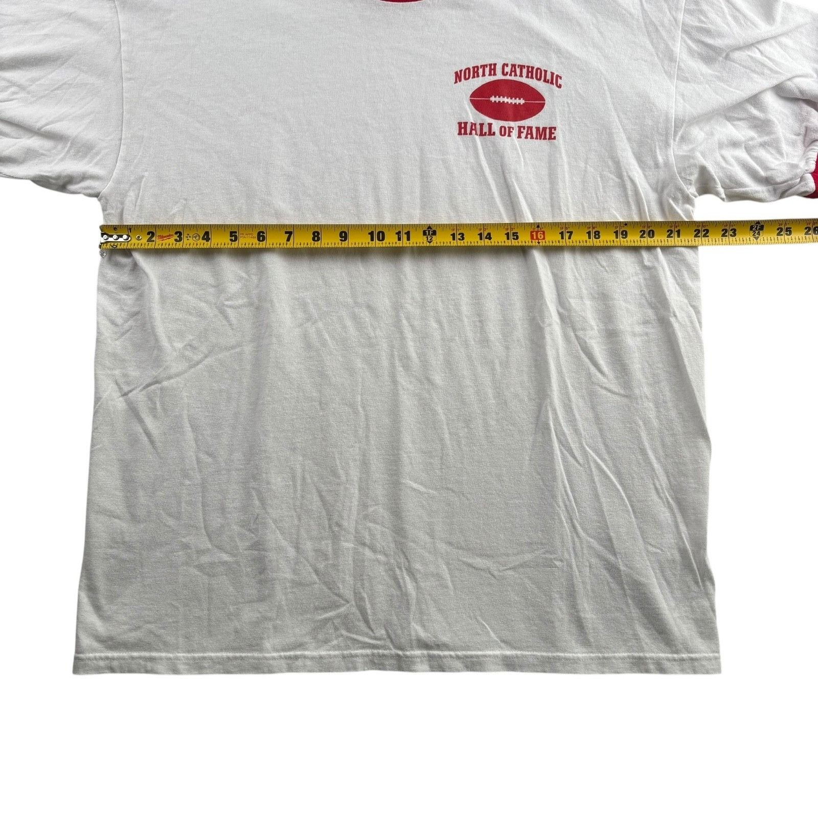 Anvil VTG North Carolina Men’s Ringer Crew Neck Football T-Shirt Size US S / EU 44-46 / 1 - 6 Thumbnail