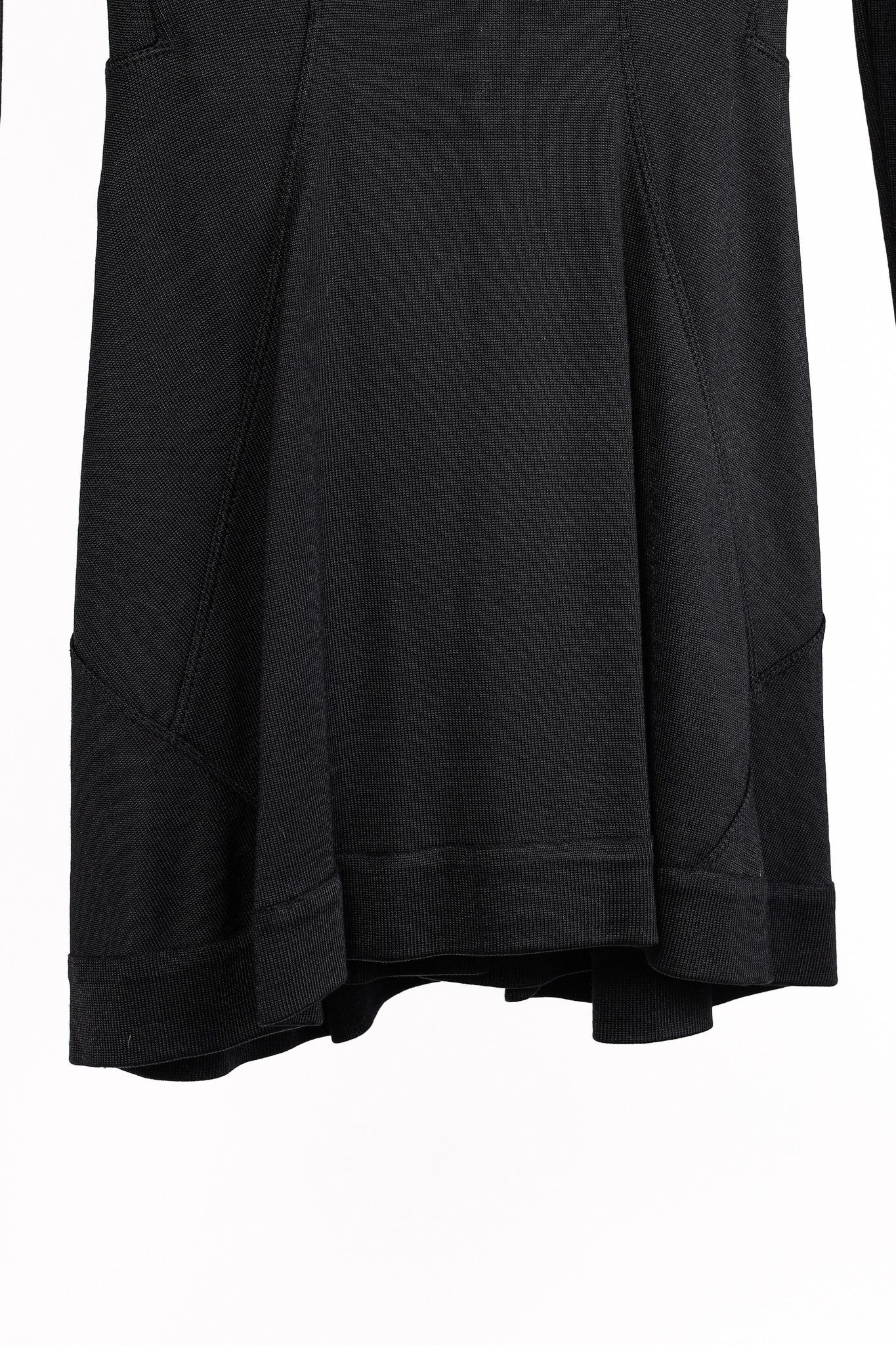 Alaia Alaïa Vintage Panelled Black Knit Skater Dress Size XS / US 0-2 / IT 36-38 - 7 Thumbnail