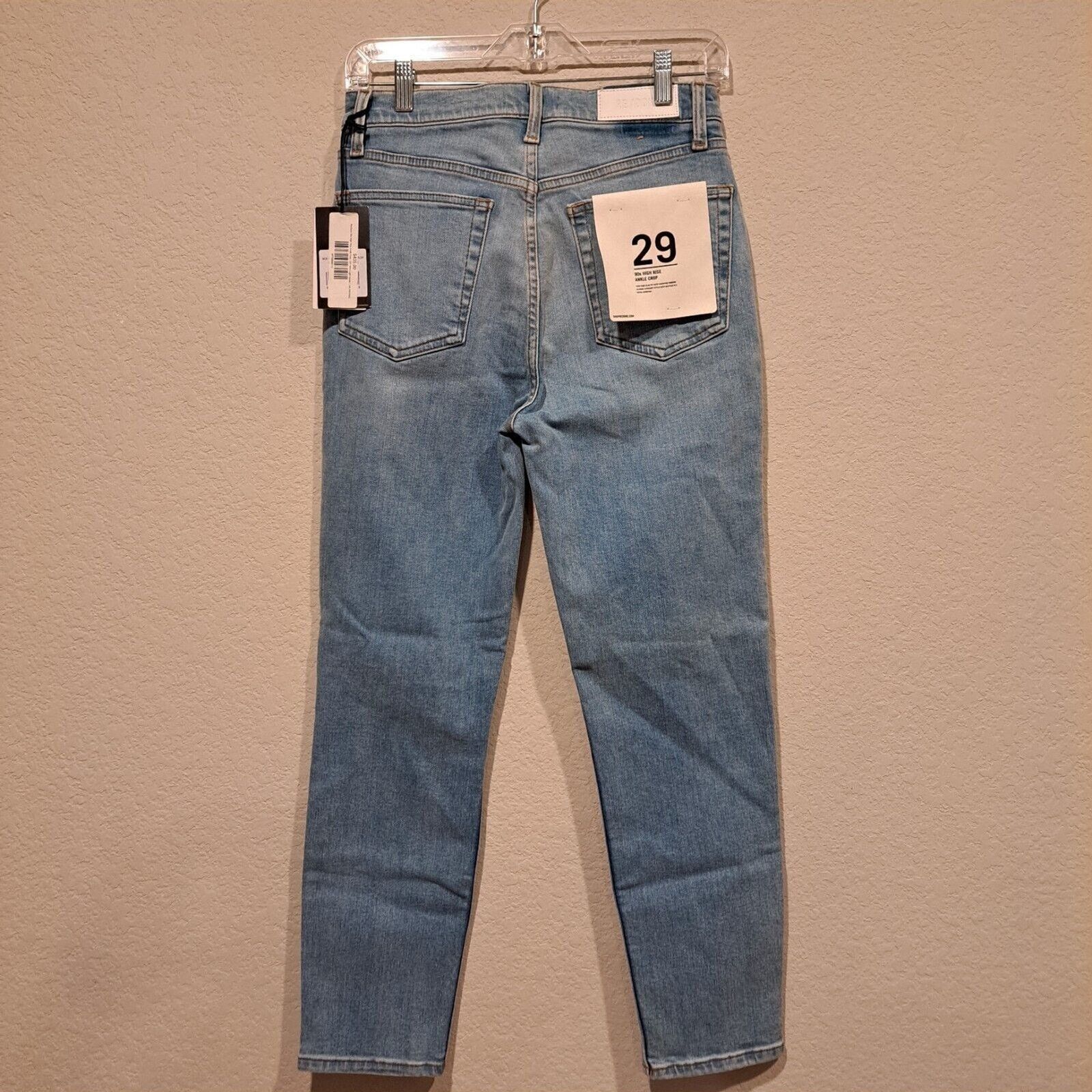 RE/DONE RE/DONE 90s High Rise Ankle Crop Denim Jeans Size 29 - NWT Size 29" - 10 Thumbnail