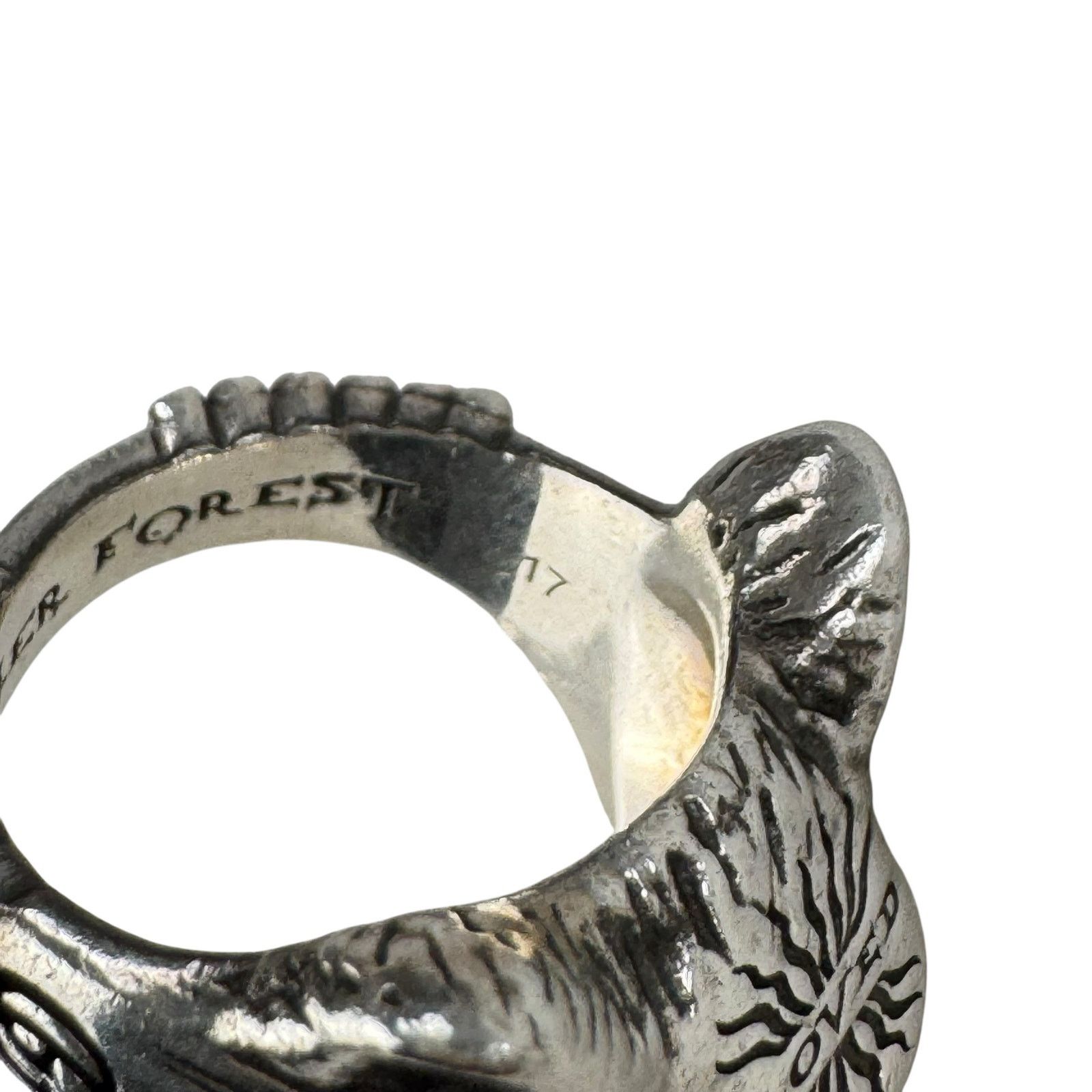Gucci Gucci Anger Forrest Wolf Head Ring Size ONE SIZE - 9 Thumbnail