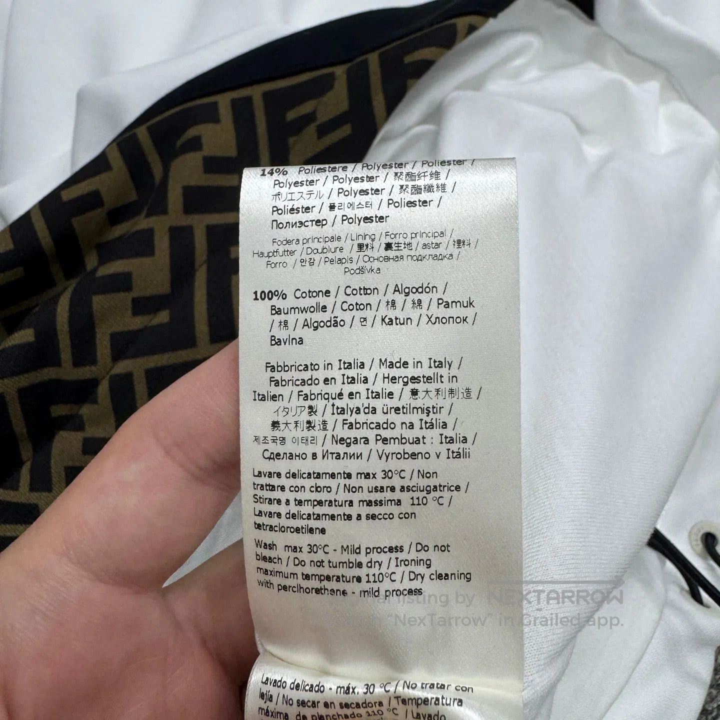Fendi Fendi Monogram Paneled Hoodie. Size US XL / EU 56 / 4 - 4 Thumbnail