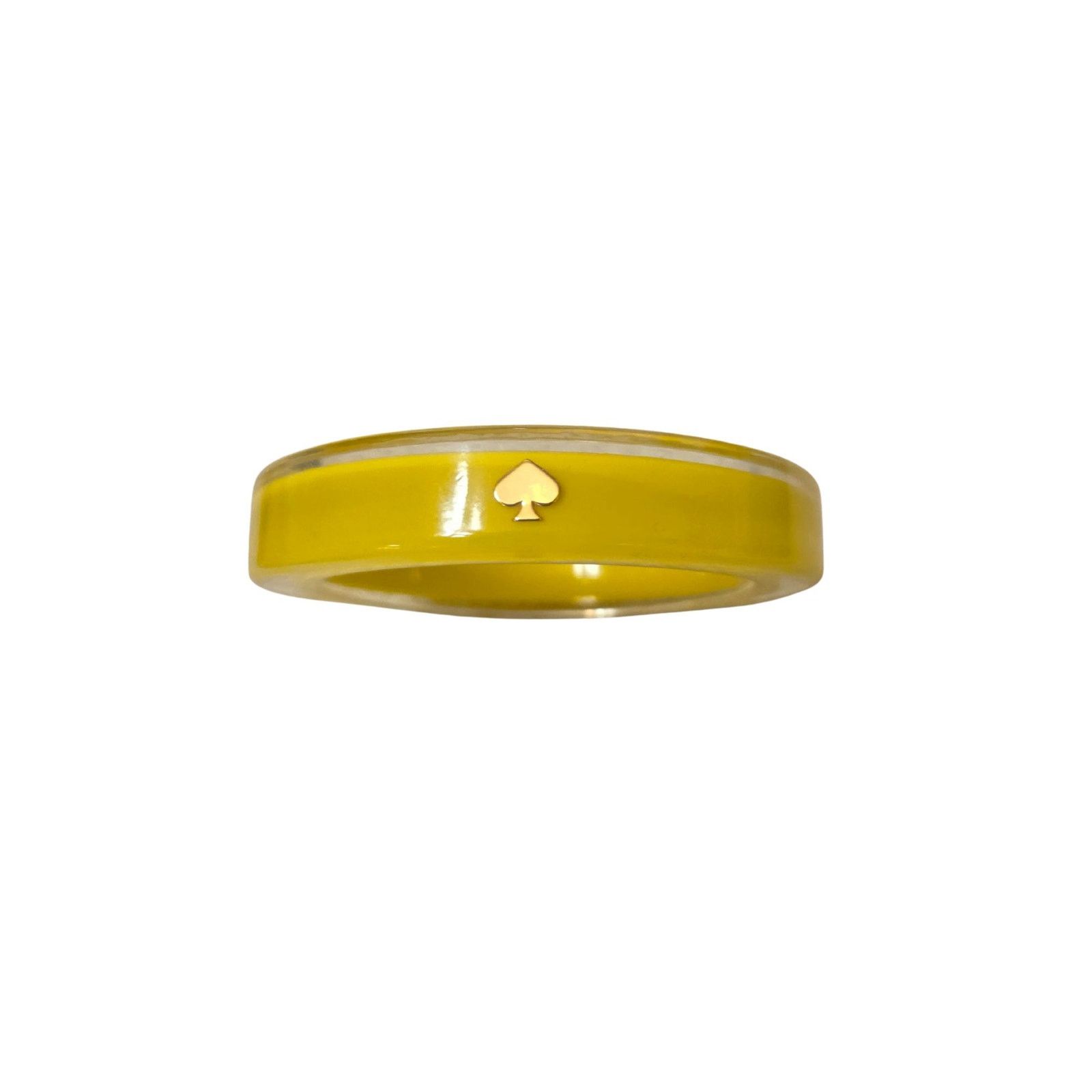 Kate Spade Kate Spade Yellow Acrylic Spade Bangle Bracelet Size ONE SIZE - 3 Thumbnail