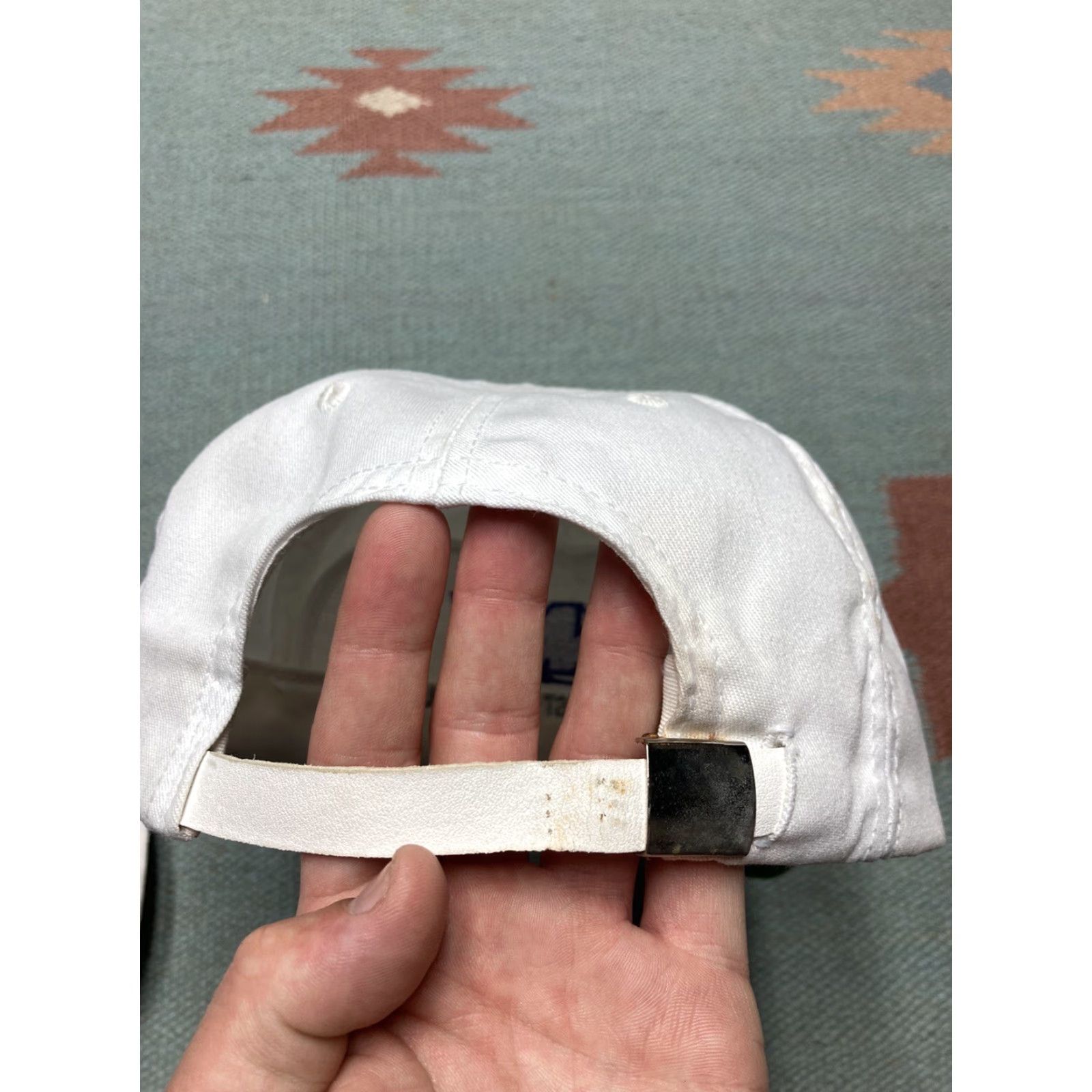 Vintage VINTAGE Northwest Controls Hat Strapback Cap HVAC Oklahoma Made in USA NOS Men Adjustable White USA Strapback Cap Men Size ONE SIZE - 7 Thumbnail