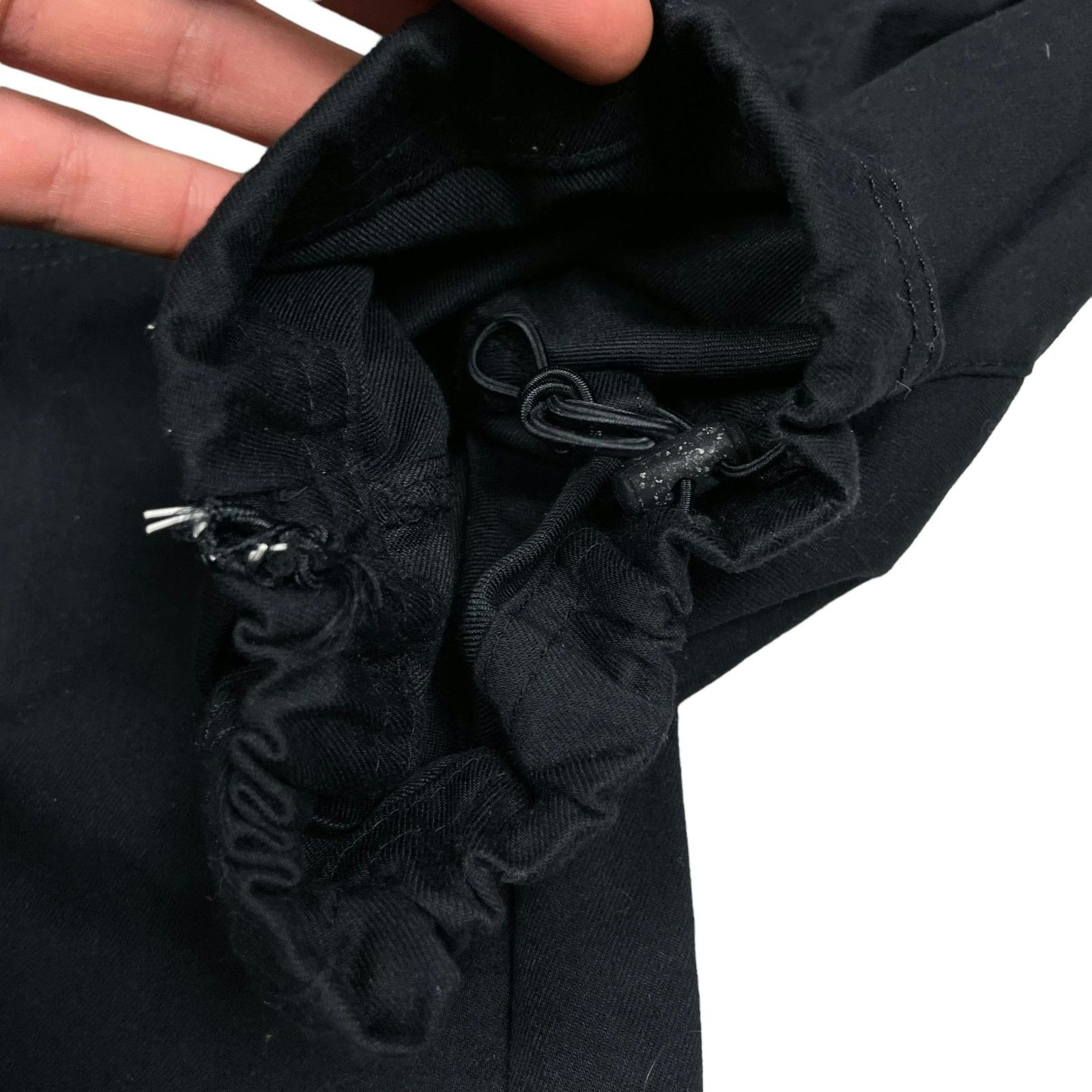 Nike × Vintage Nike Fit Dry Womens Black Swoosh Pockets Drawstring Pants 10 Size 30" / US 8 / IT 44 - 6 Thumbnail