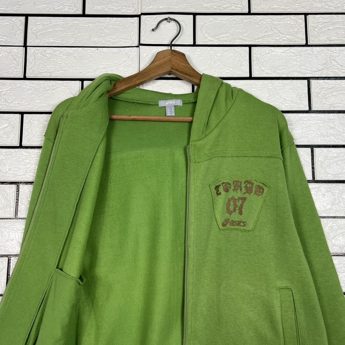 Asics ASICS TOKYO 07 Green Zipper Hoodie Sweatshirt #4232-C193 Size US S / EU 44-46 / 1 - 10 Thumbnail
