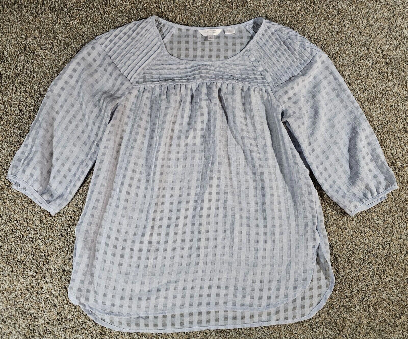 Designer LAUREN CONRAD large Geometric Squares Top Size L / US 10 / IT 46 - 1 Thumbnail