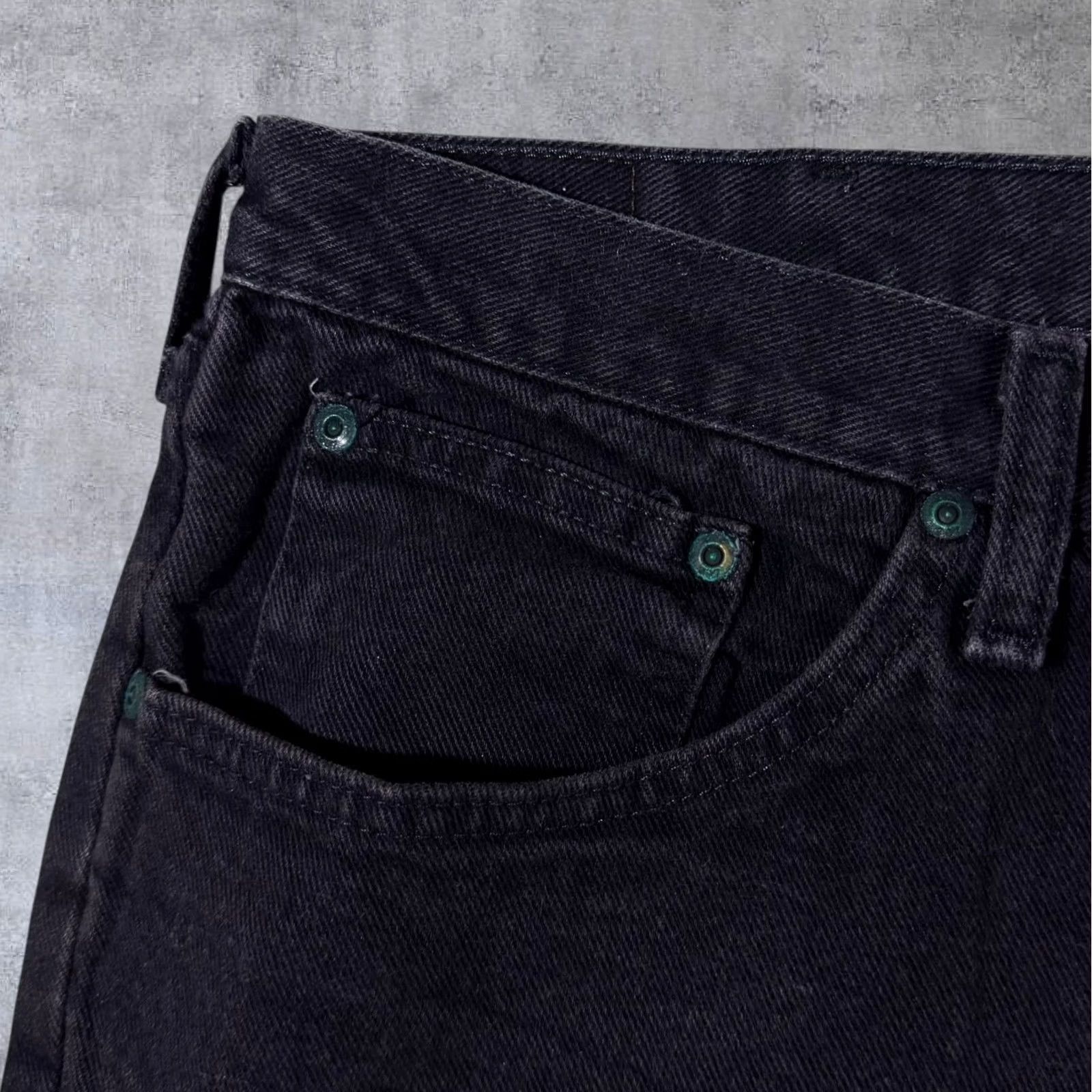 Lee VINTAGE Lee Jeans Black Regular Fit Straight Leg 38x30 Mens Den﻿im Zip Fly Button Fastening Size US 38 / EU 54 - 7 Thumbnail