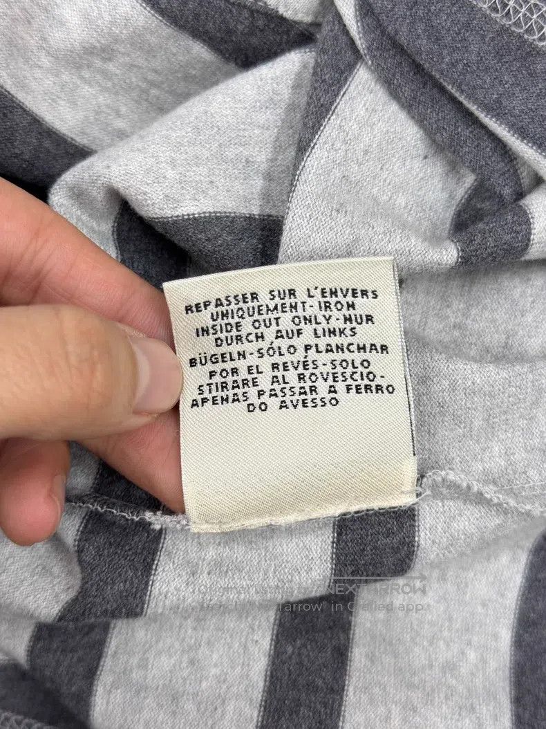 Hermes Hermes Grey Striped T-Shirt Size XS / US 0-2 / IT 36-38 - 6 Thumbnail