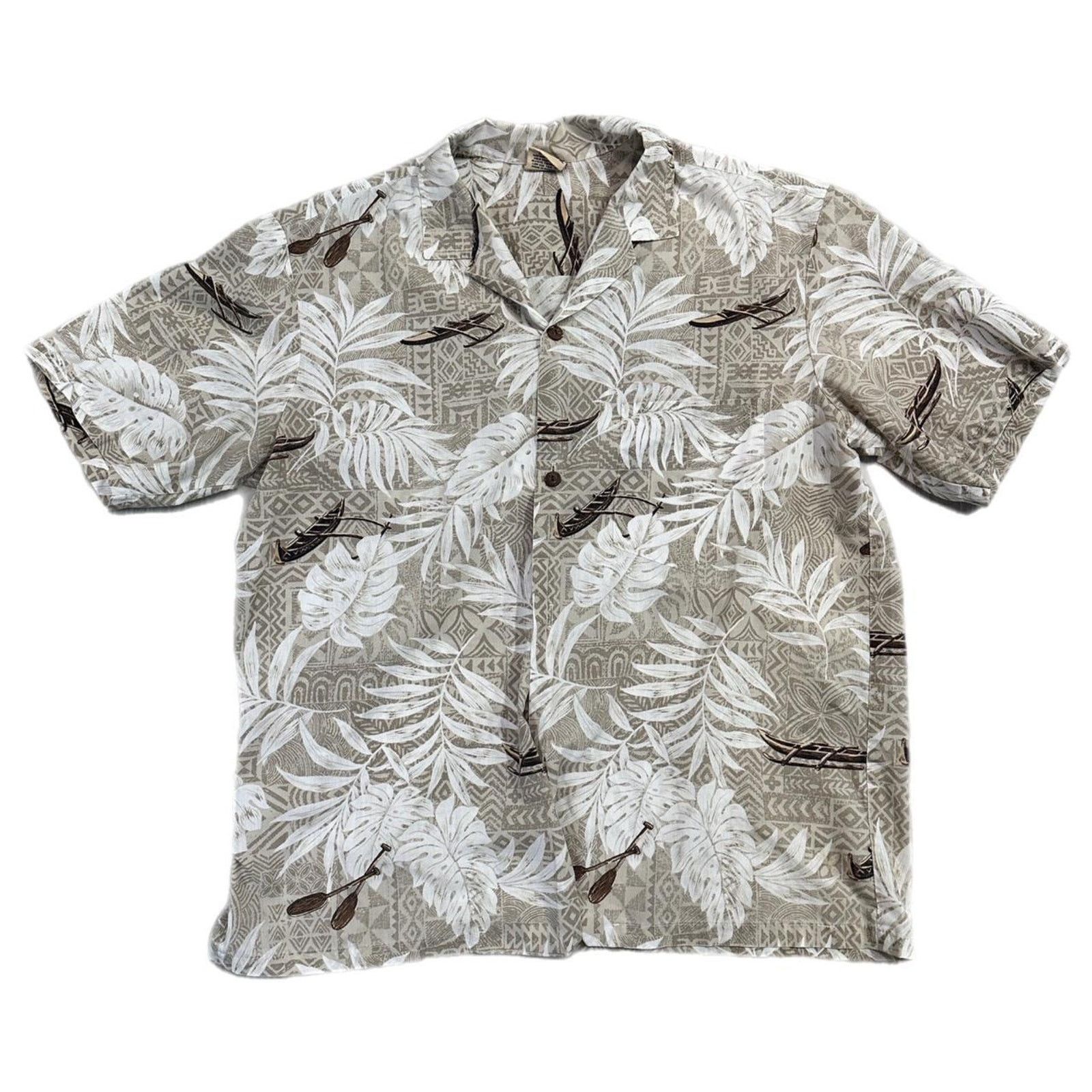 Other Men's Hawaiian Shirt Palms Cream Color Royal creations Size US XL / EU 56 / 4 - 1 Preview