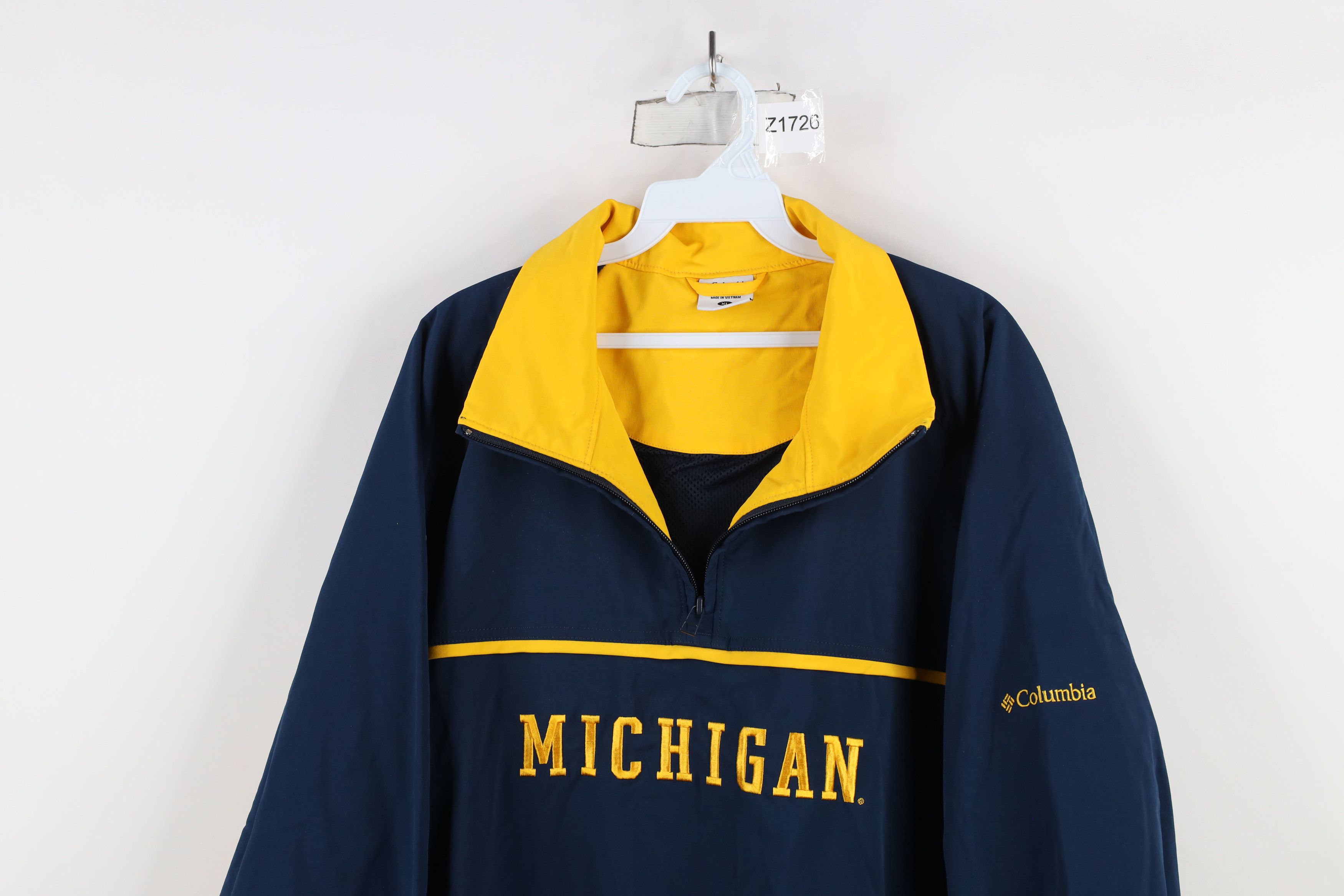 Columbia × Vintage Vintage Columbia University of Michigan Pullover Jacket Size US XL / EU 56 / 4 - 2 Thumbnail