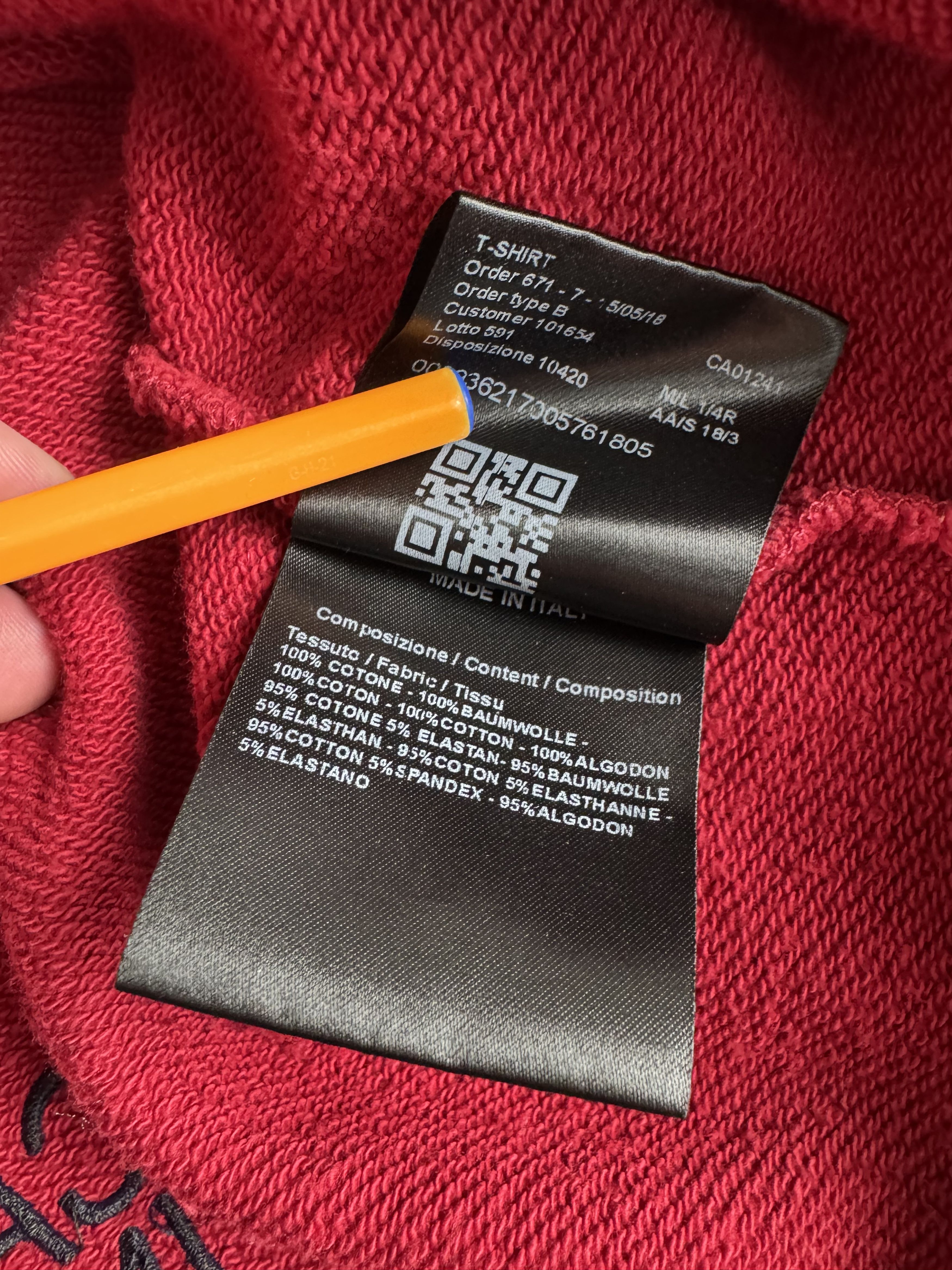 Calvin Klein 205W39NYC Calvin Klein 205W39NYC Big Logo Oversized Red Hoodie Size US L / EU 52-54 / 3 - 11 Thumbnail