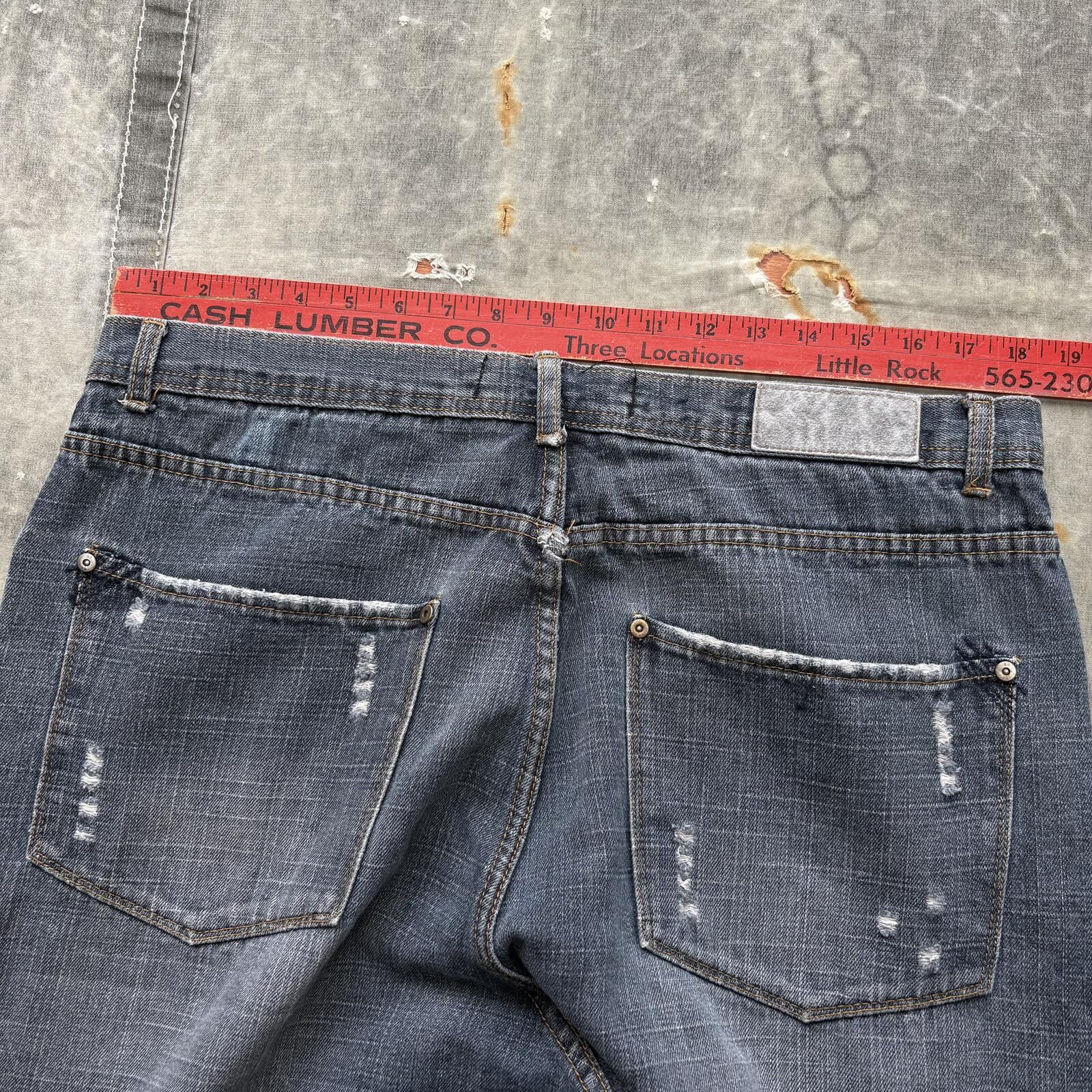 Brooklyn Xpress Vintage Y2K Brooklyn Xpress Grunge Baggy Denim Shorts Jorts Size US 36 / EU 52 - 3 Thumbnail