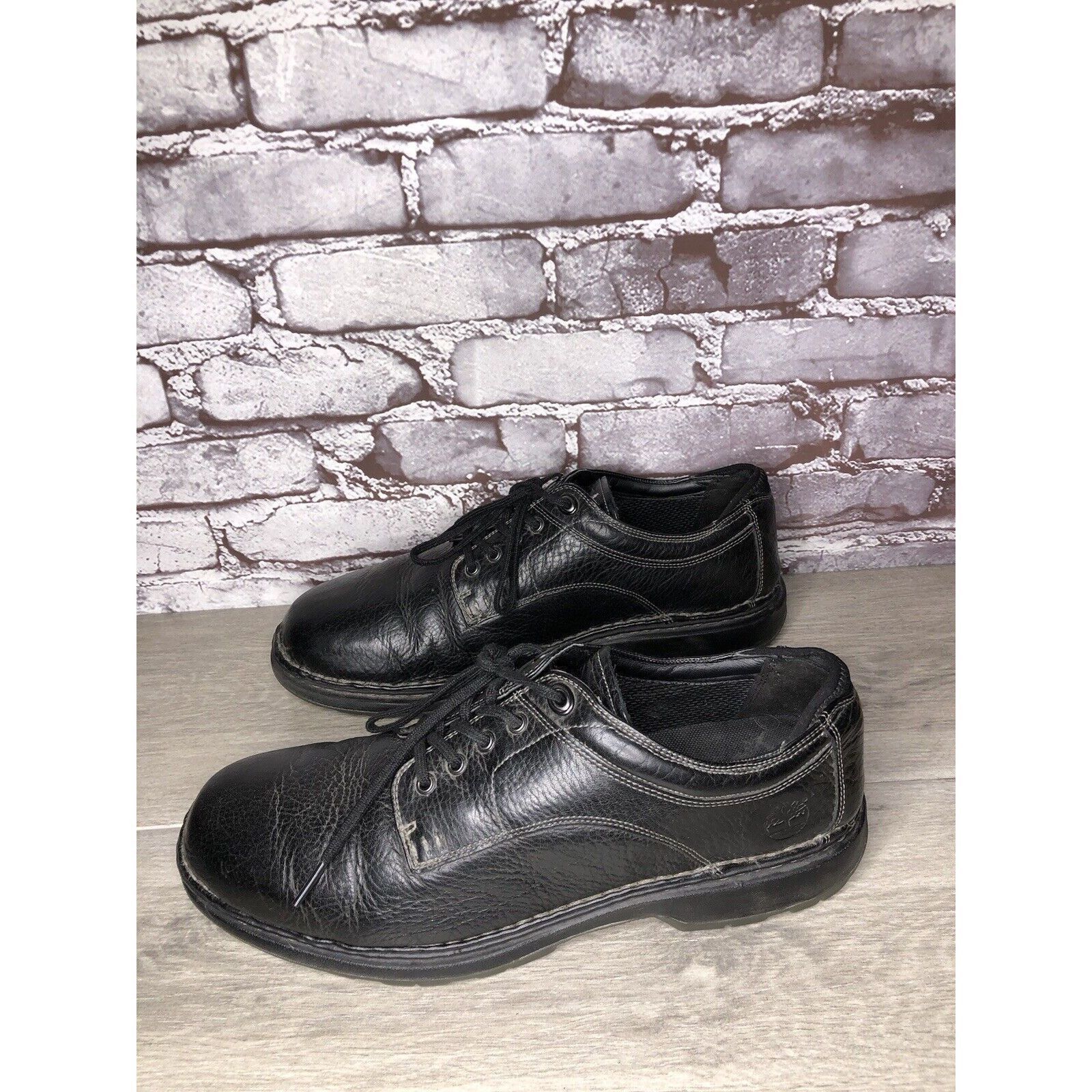 Timberland Timberland Black Leather BSFP Support Casual Oxfords Shoes M Size US 12 / EU 45 - 1 Thumbnail