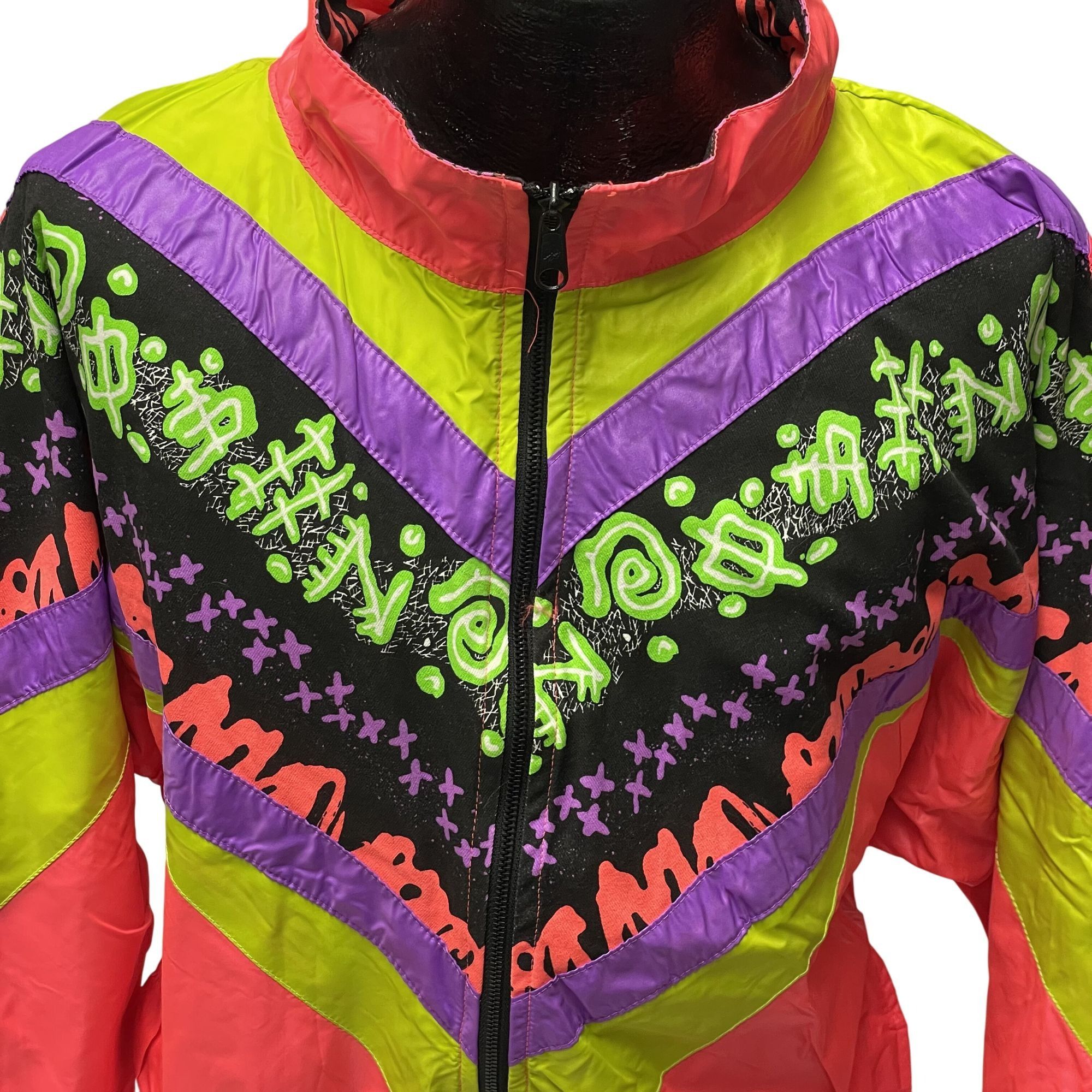 Ocean Pacific NOS New Vtg Ocean Pacific NEON Pink REVERSIBLE Windbreaker Size US M / EU 48-50 / 2 - 15 Thumbnail