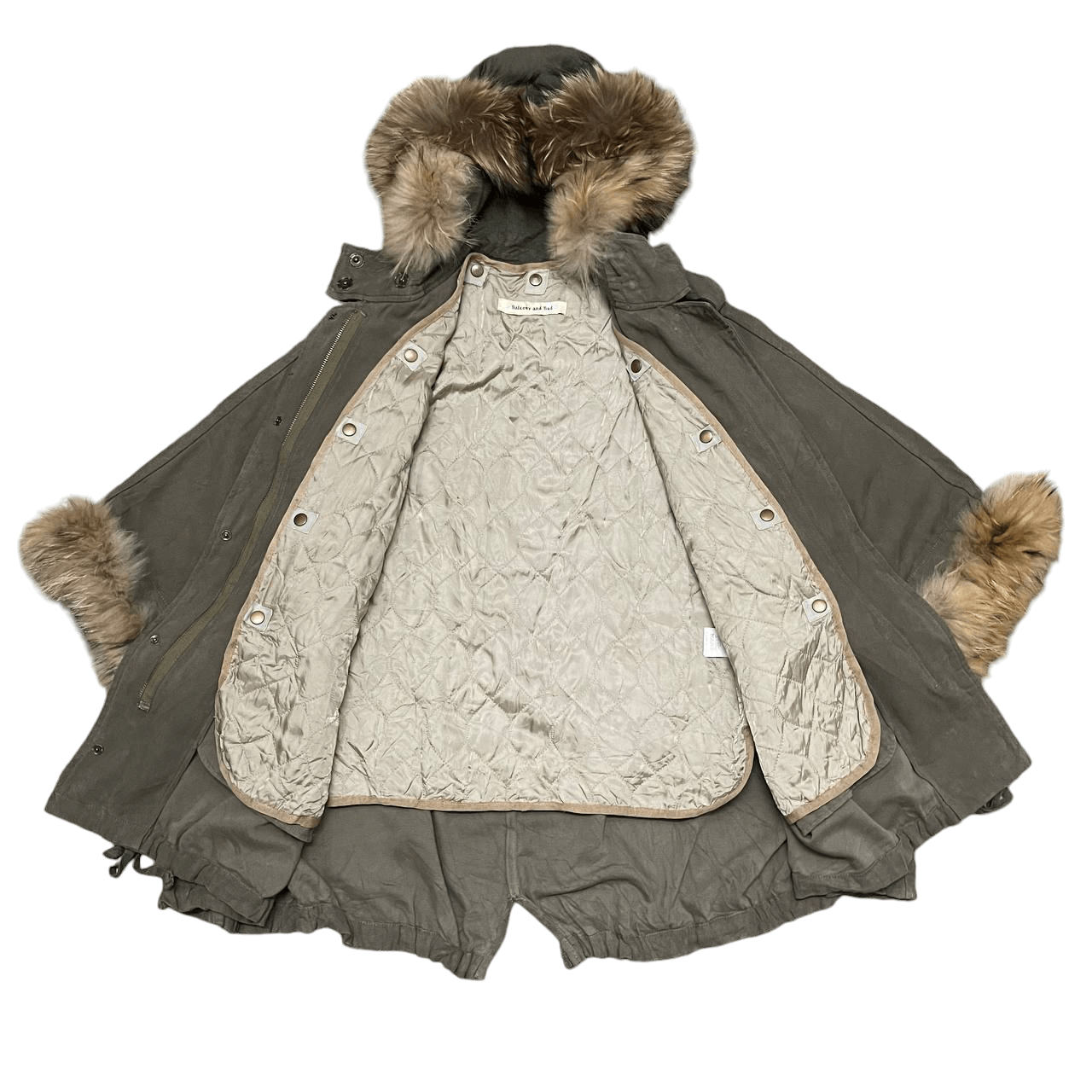 Hysteric Glamour Vintage Balcony and Bed Raccoon Fur Jacket Military Style Size US M / EU 48-50 / 2 - 9 Thumbnail