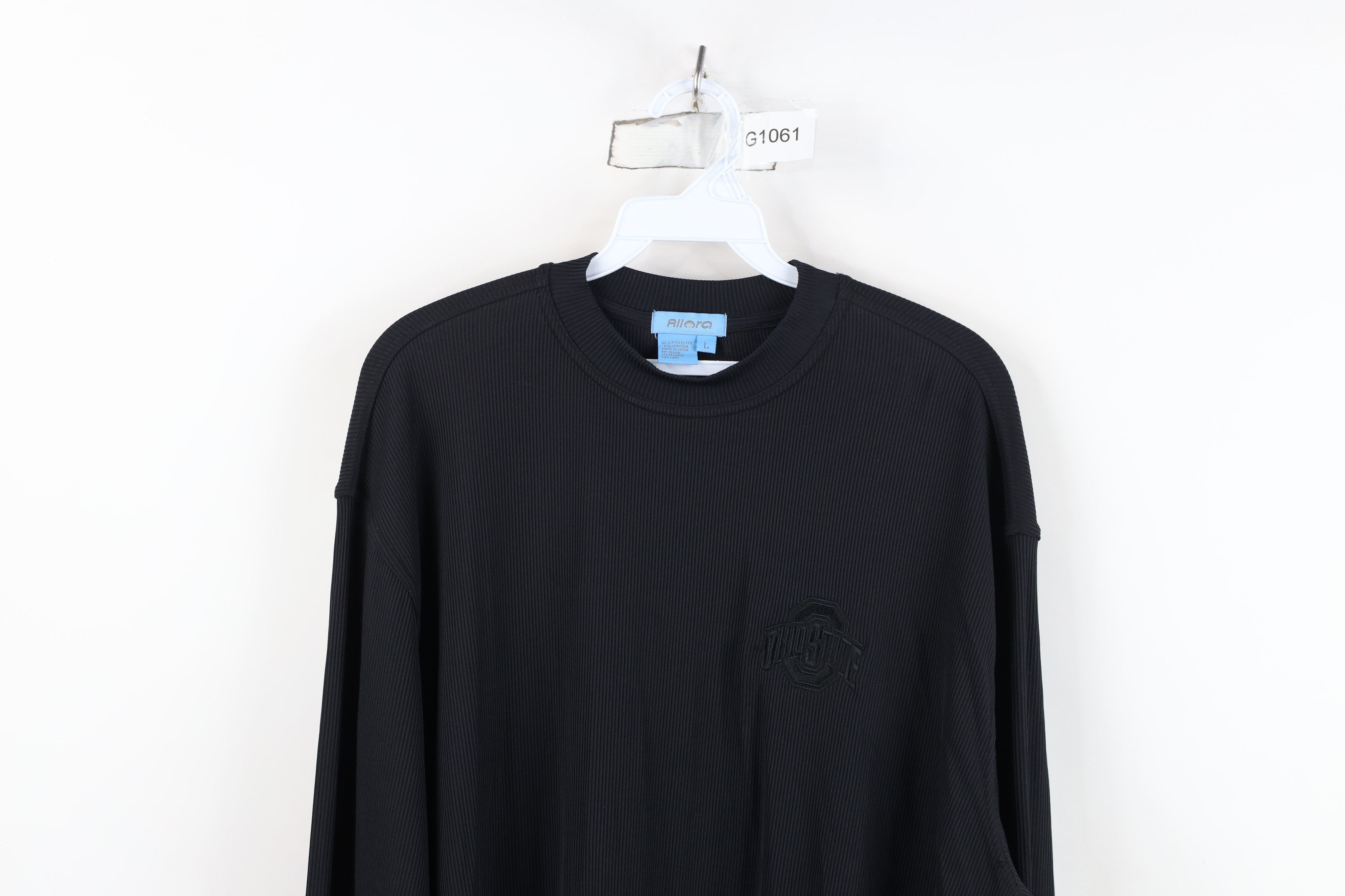Vintage Vintage 90s Ohio State University Ribbed Long Sleeve T-Shirt Size US L / EU 52-54 / 3 - 2 Thumbnail