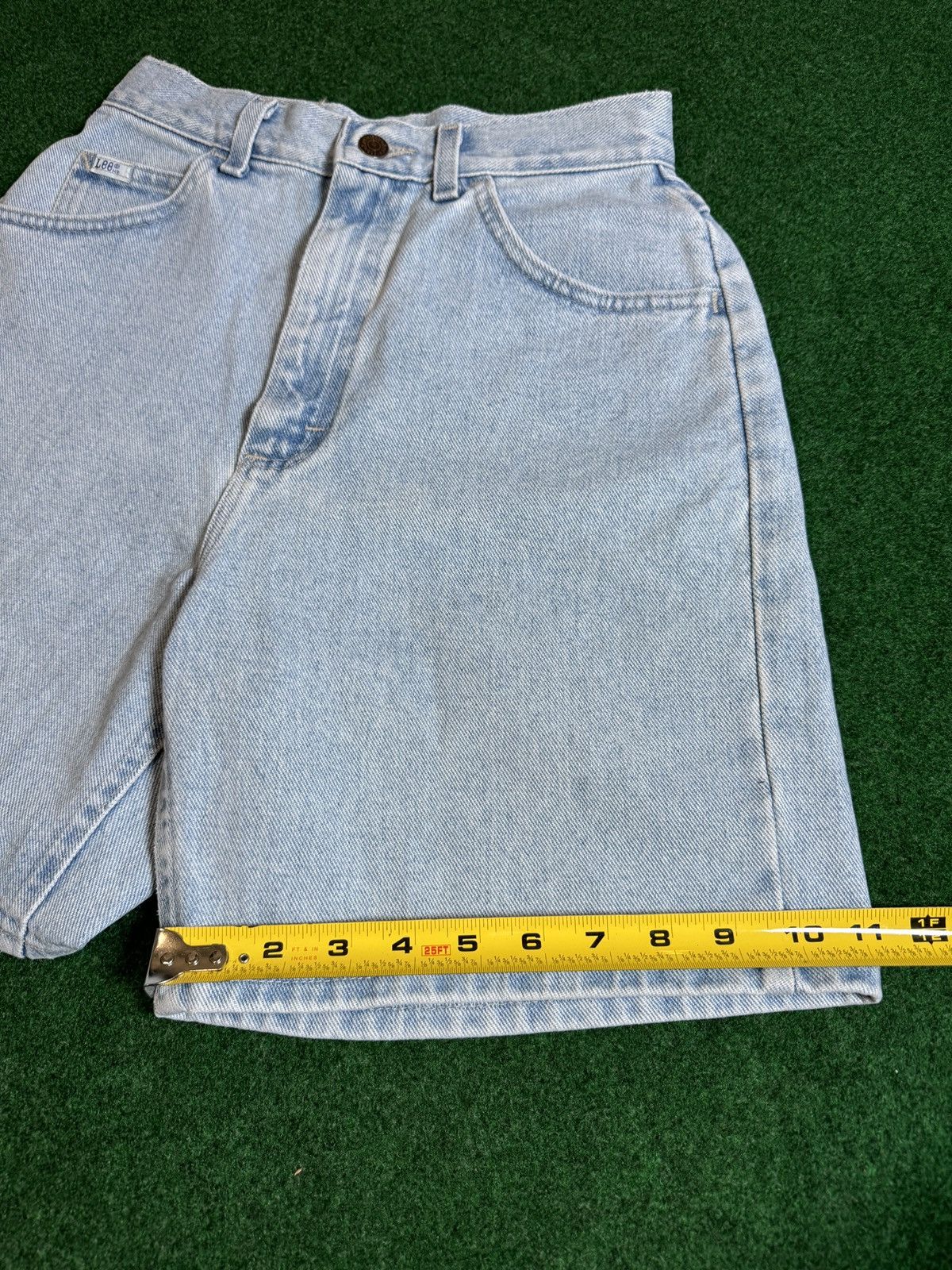 Lee × Vintage Vintage 90s Lee Jorts Light Wash Relaxed Fit Denim Shorts Size 26" / US 2 / IT 38 - 7 Thumbnail