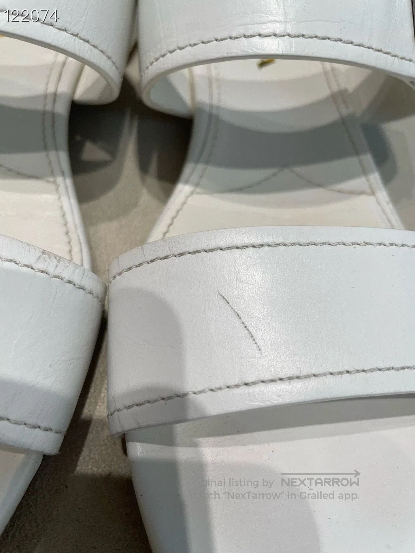 Prada Prada 080634C01 White Simple Sandals. Size US 6.5 / IT 36.5 - 7 Thumbnail