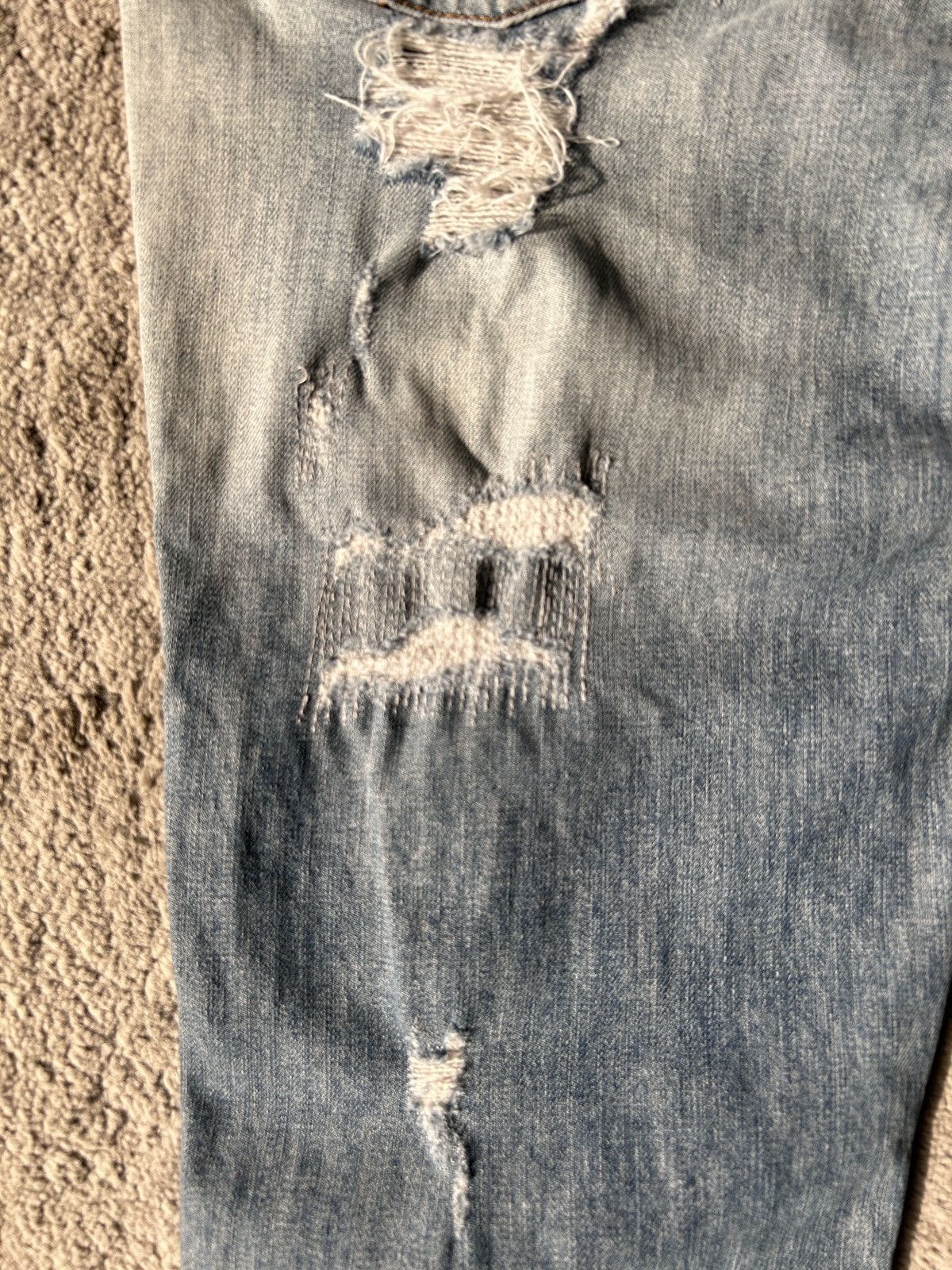 John Galliano John Galliano Distressed Denim Size US 33 - 9 Thumbnail