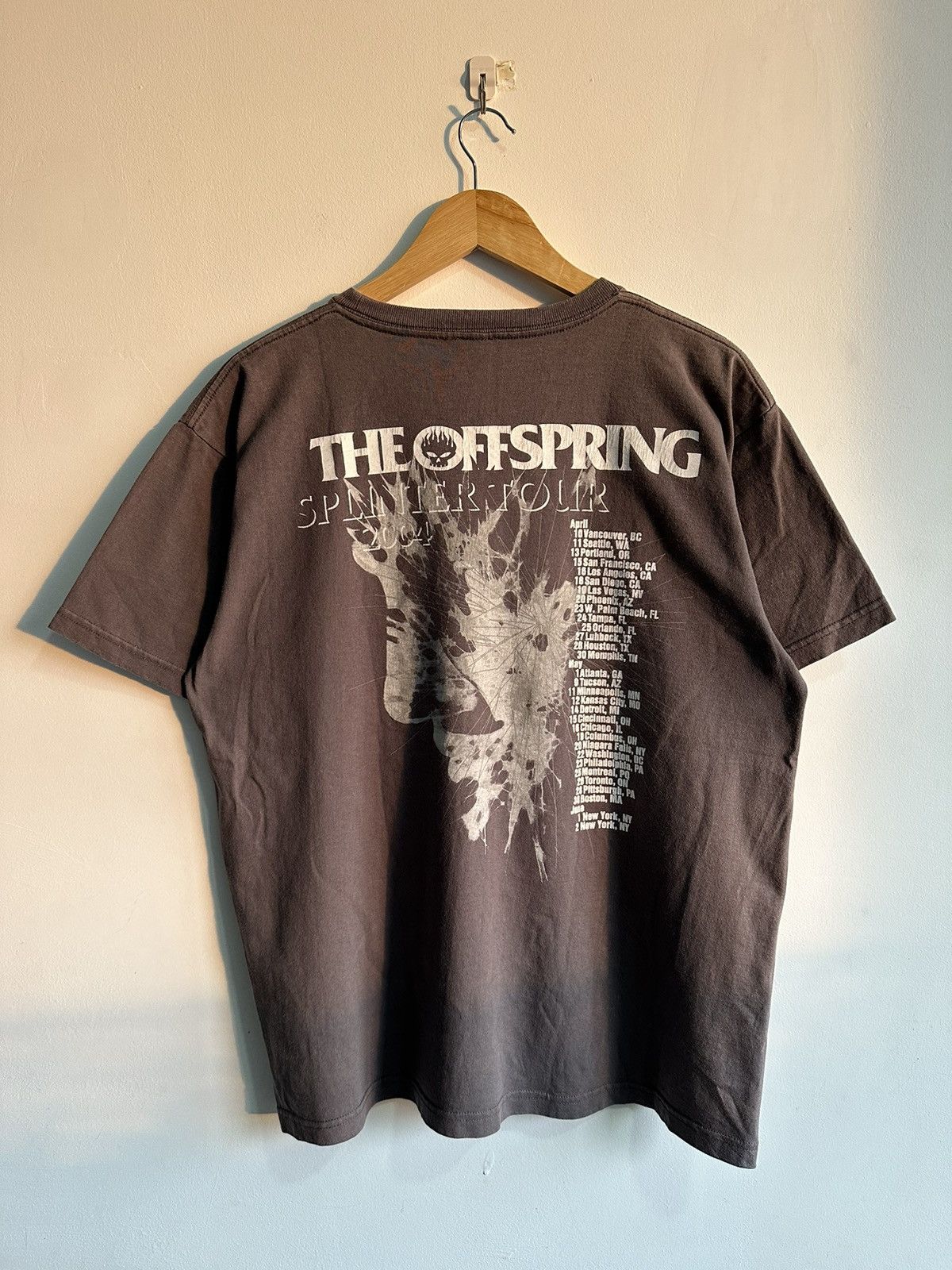 Band Tees × Vintage Vintage The OffSpring Splinter Tour 2004 Band Rock Tshirt Size US L / EU 52-54 / 3 - 4 Thumbnail