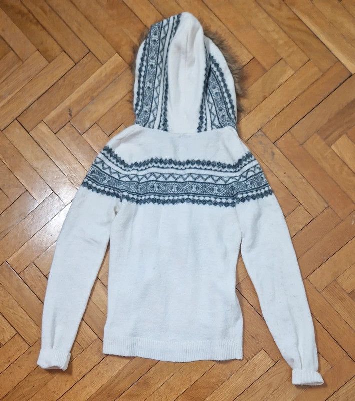 Vintage Vintage faux fur hood sweater y2k 2000s mcbling Size S / US 4 / IT 40 - 3 Thumbnail