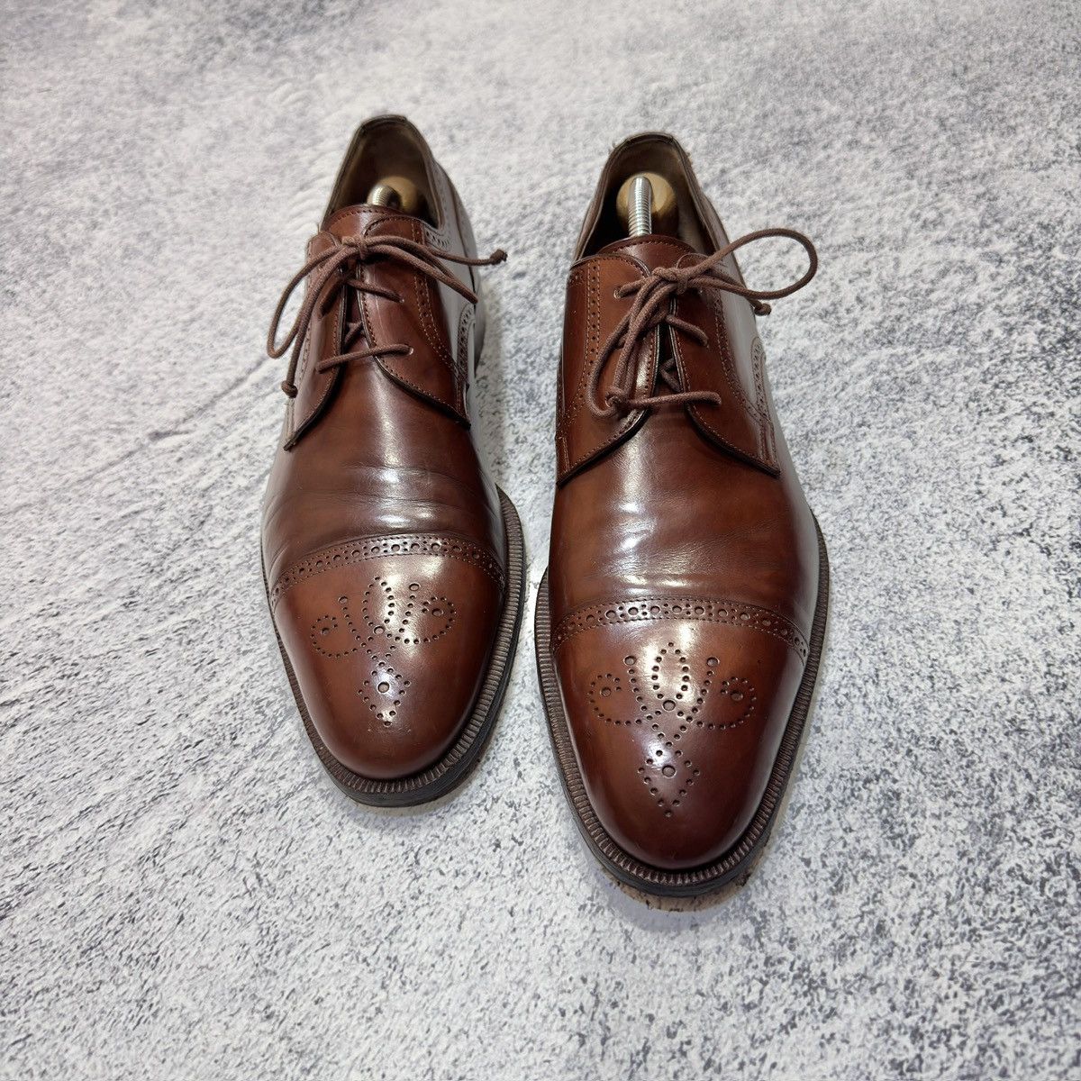 Fratelli Rossetti × Handmade Fratelli Rosetti Italy Derby Brogues US9.5 UK8.5 EU42.5 Size US 9.5 / EU 42-43 - 3 Thumbnail
