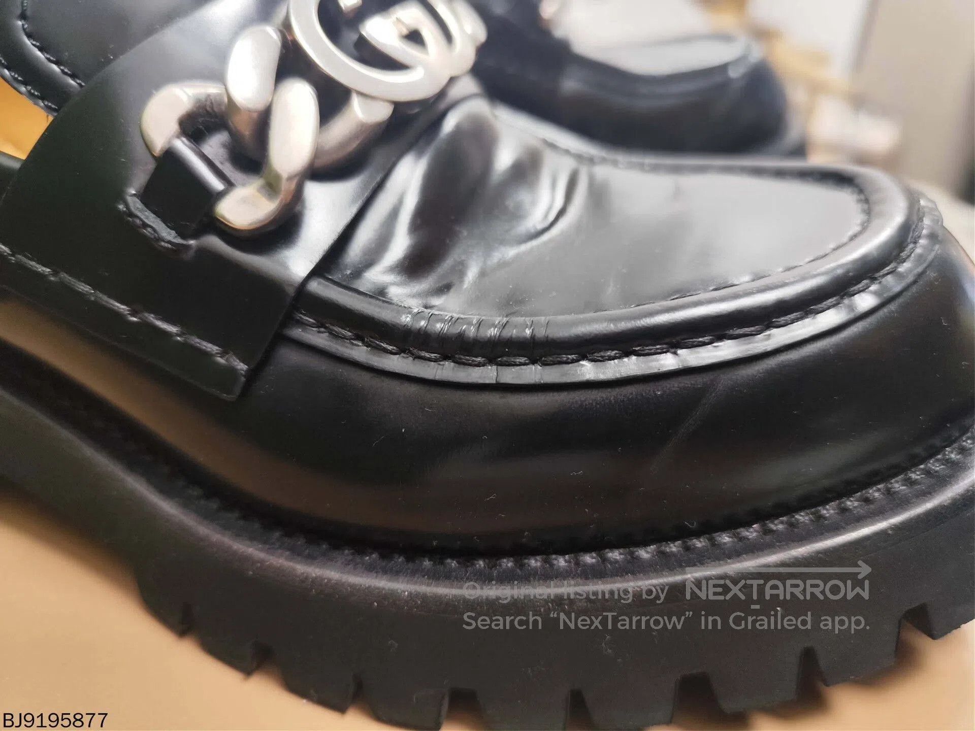 Gucci gucci interlocking leather platform loafers size 9. Size US 9 / EU 42 - 2 Thumbnail