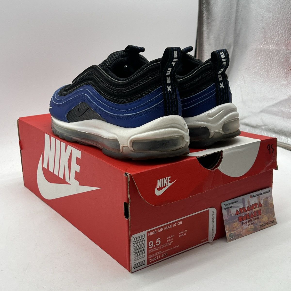 Nike Air max 97 royal Foamposite Size US 9.5 / EU 42-43 - 4 Thumbnail