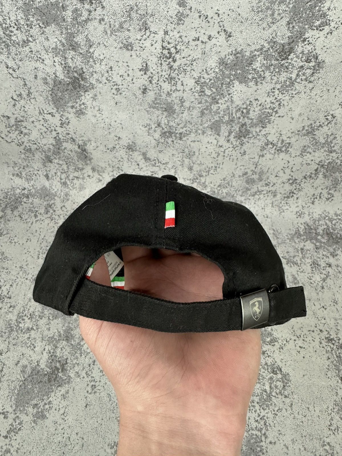 Ferrari Vintage Ferrari Cap Black Italy Racing F1 Shield Patch Hat Size ONE SIZE - 4 Thumbnail