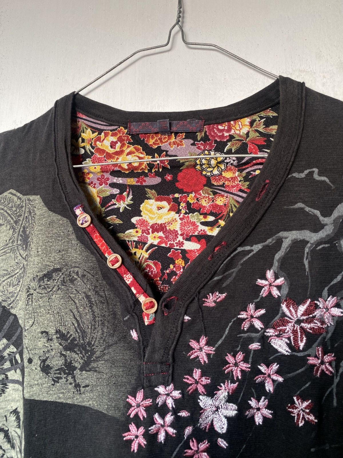 Hysteric Glamour × If Six Was Nine × Japanese Brand Sukajan Karakuri Sakura Embroidery Longsleeve Size US L / EU 52-54 / 3 - 5 Thumbnail
