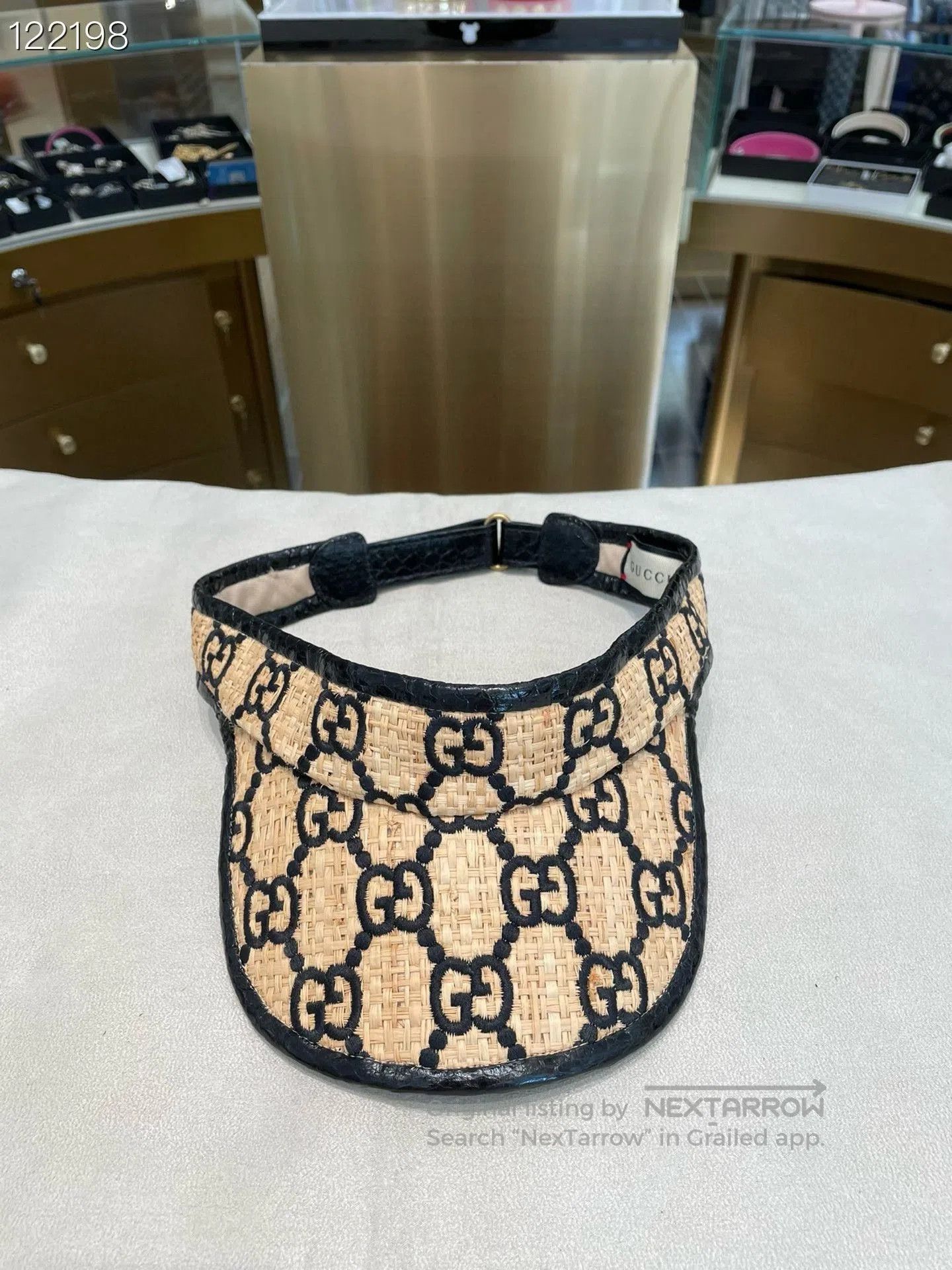 Gucci Gucci Double G Woven Straw Sun Hat. Size ONE SIZE - 1 Thumbnail