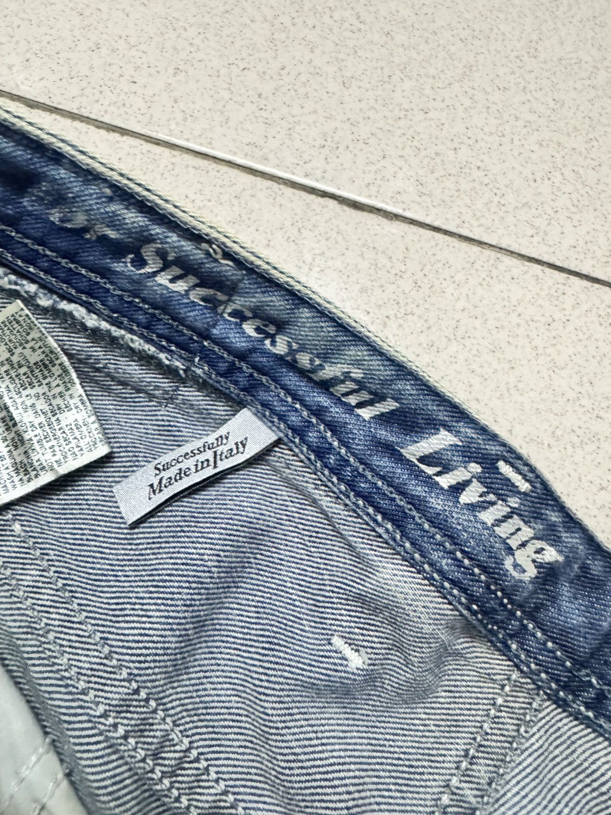 Diesel DIESEL SAFADO WASHED DISTRESSED JEANS Size US 34 / EU 50 - 4 Thumbnail