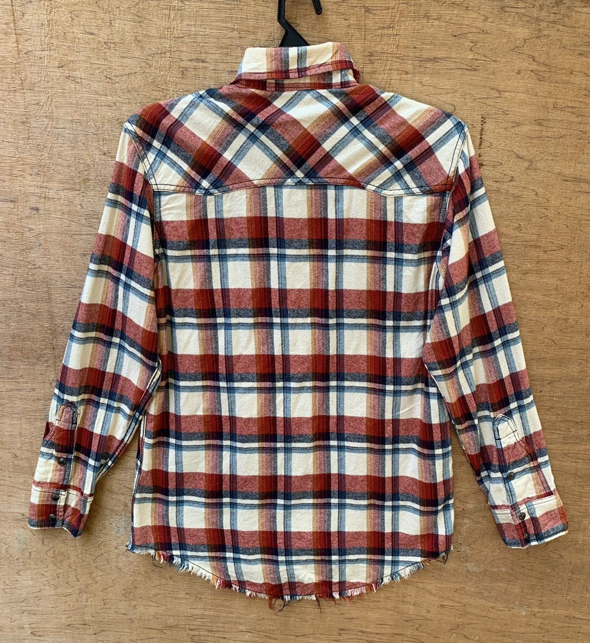 If Six Was Nine Rare Goa Snap Buttons Plaid Tartan Flannel Shirt Size US M / EU 48-50 / 2 - 3 Thumbnail
