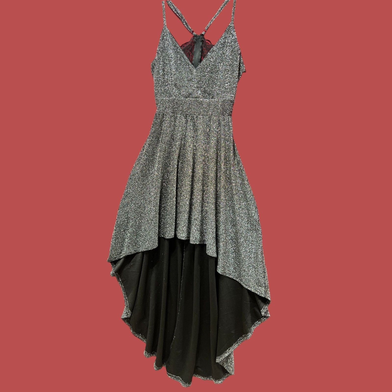 rue21 Rue 21 - Women's Sparkly Sleeveless High Low Hem Ruffle Dres Size S / US 4 / IT 40 - 17 Thumbnail