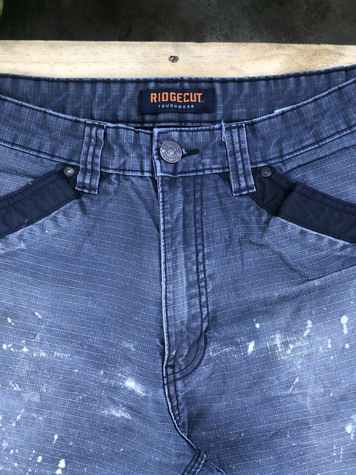 Carhartt × Japanese Brand × Vintage Vintage Ridgecut Toughwear Acid Wash Carpenter Pants Size US 34 / EU 50 - 3 Thumbnail