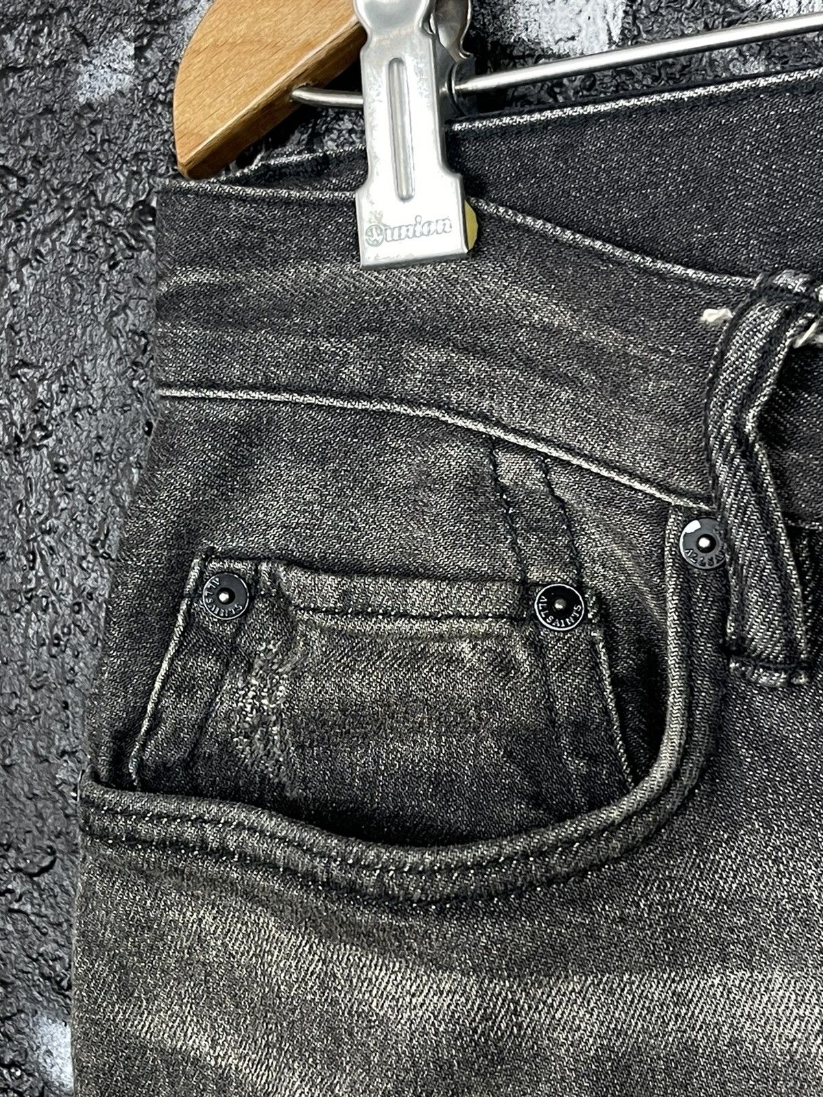 Allsaints Allsaints Rex Damaged Slim Fit Jeans Men’s Size 30 Size US 30 / EU 46 - 9 Thumbnail