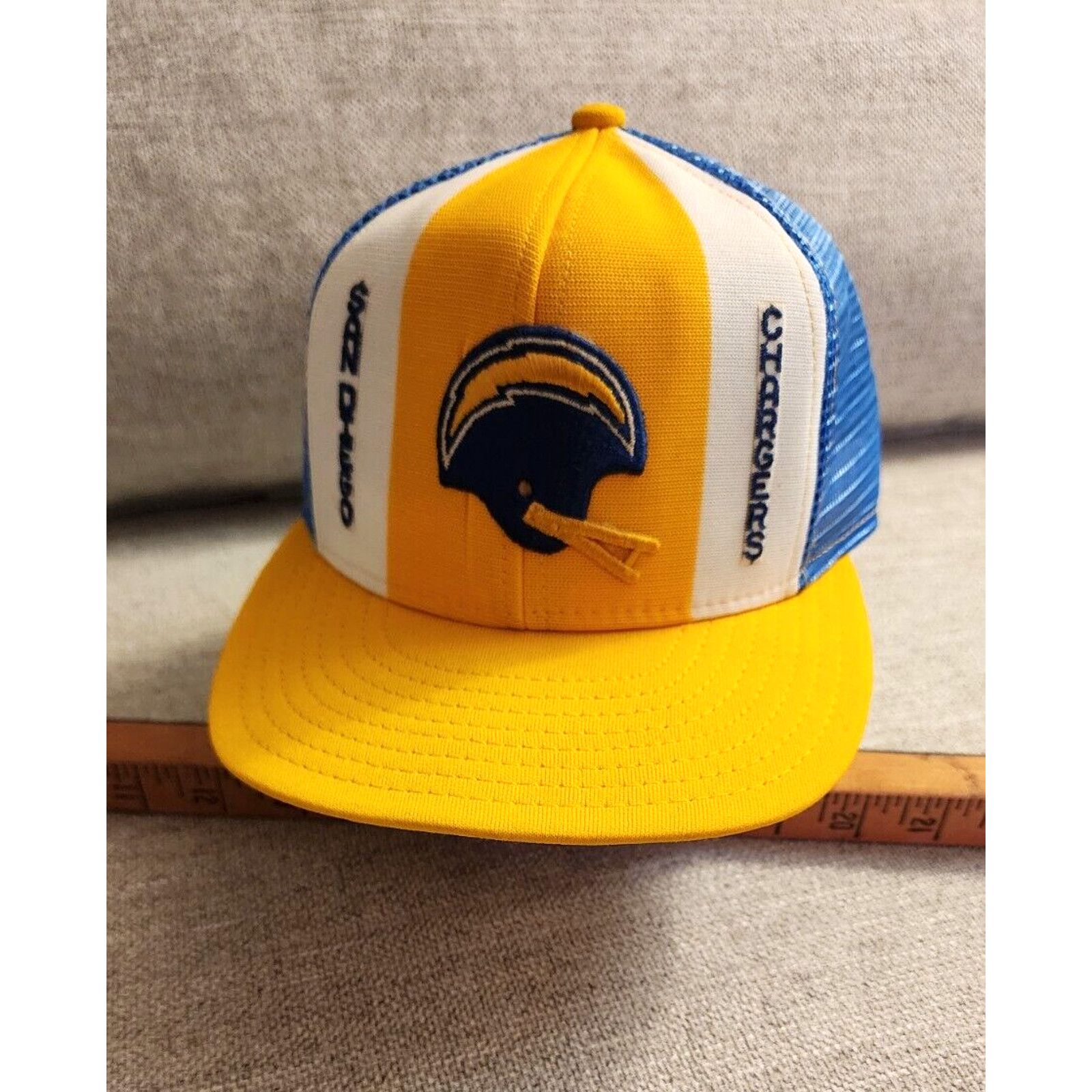 NFL VINTAGE San Diego Chargers AJD NFL 1980s Lucky Stripes Hat Size ONE SIZE - 1 Thumbnail