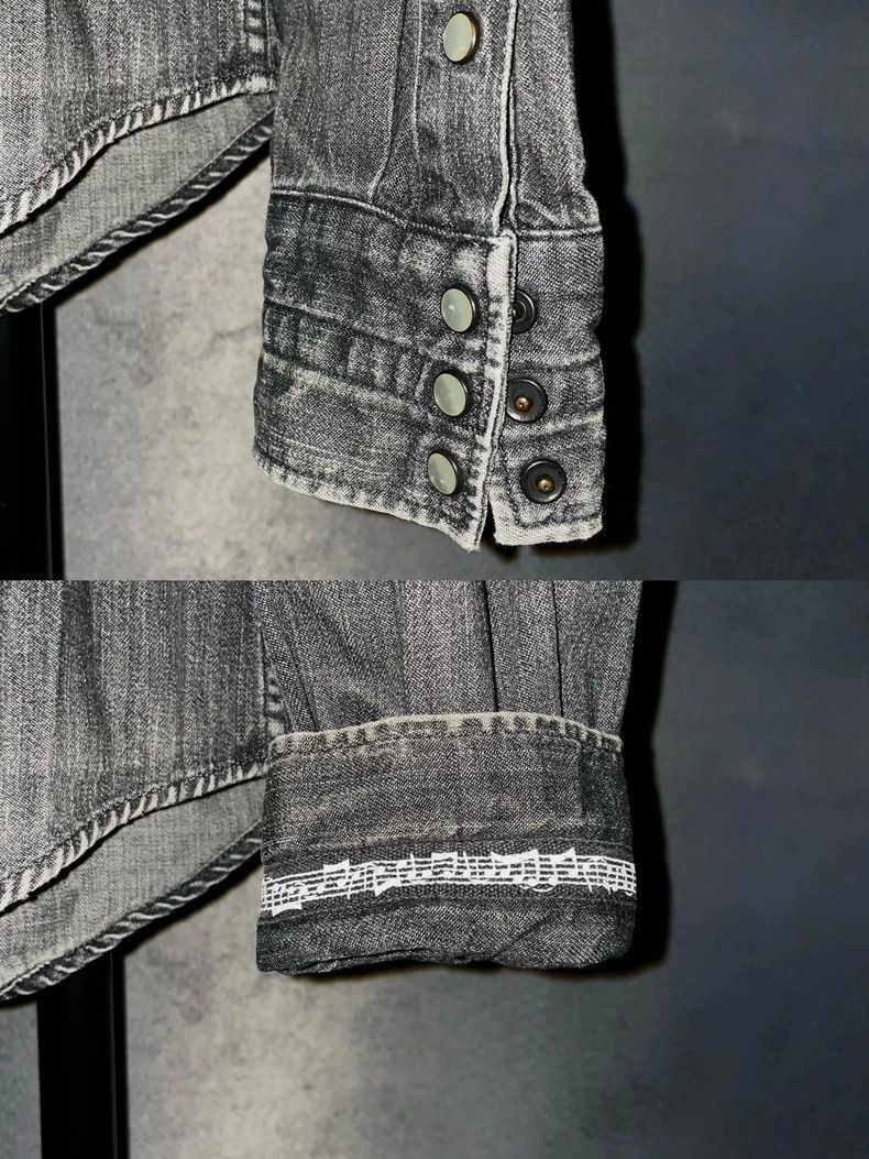 Number (N)ine Number (N)ineBlack and gray washed old shirts denim shirts Size US M / EU 48-50 / 2 - 7 Thumbnail