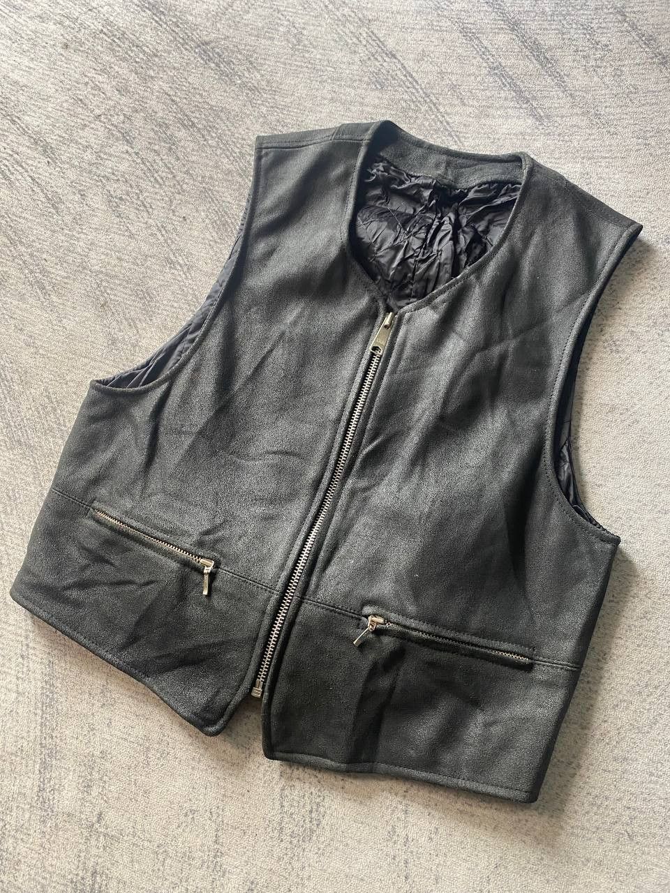 Harley Davidson Nicole Monsieur Biker Leather Sleeveless Jacket Size US S / EU 44-46 / 1 - 2 Thumbnail