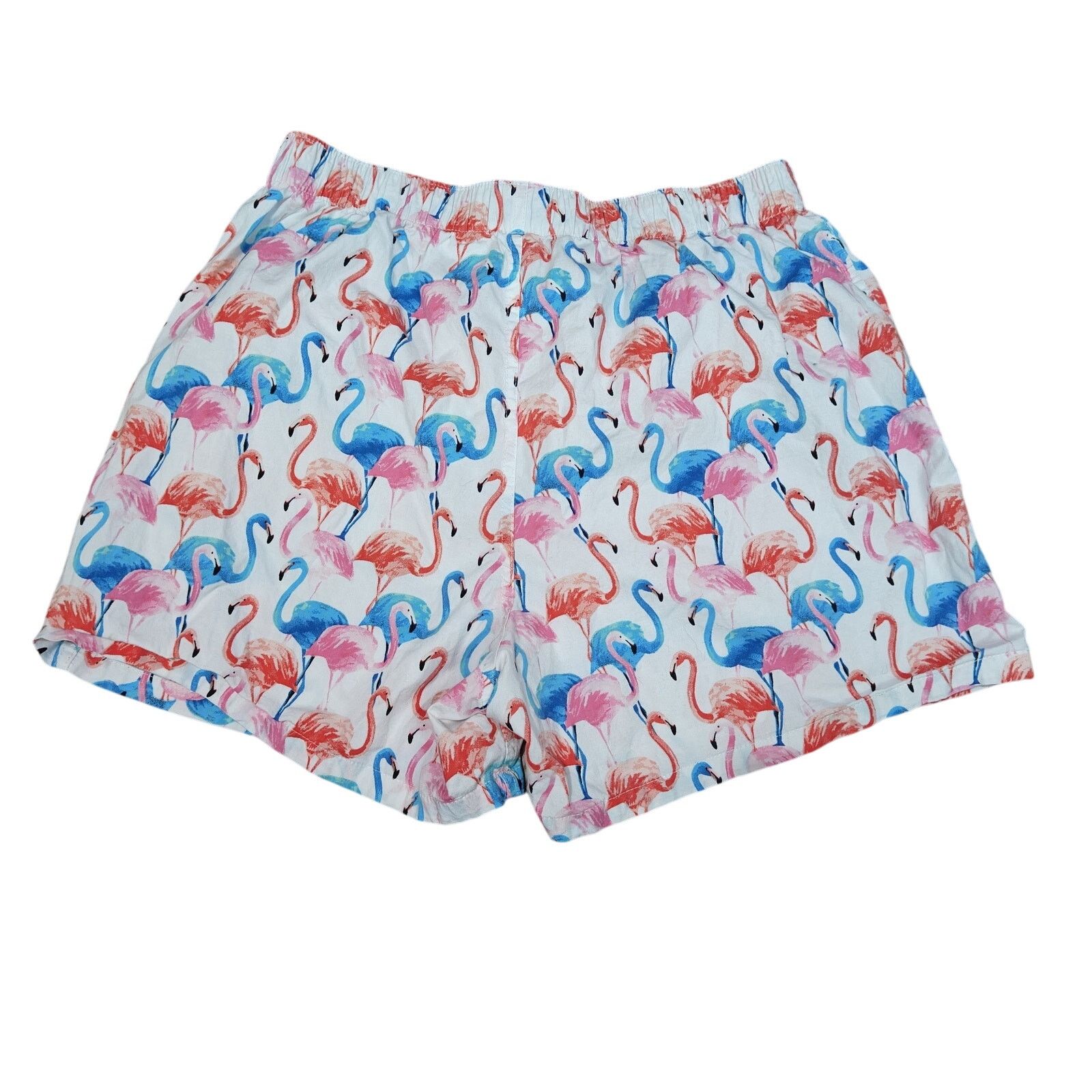 American Eagle Outfitters American Eagle White Flamingos Stretch Boxer Short Medium Size 32 - 4 Thumbnail