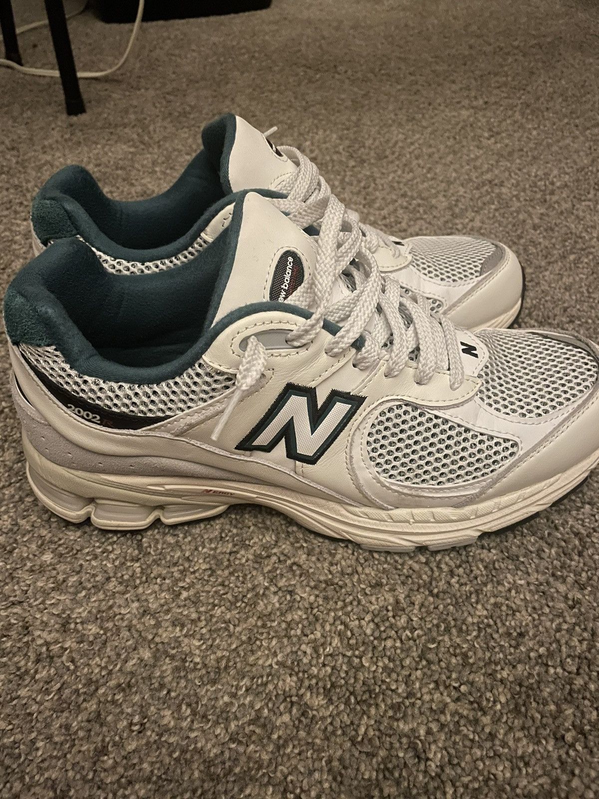 image of New Balance 2002R ‘Pouch-Vintage Teal’ Shoes in Green, Men's (Size 9)