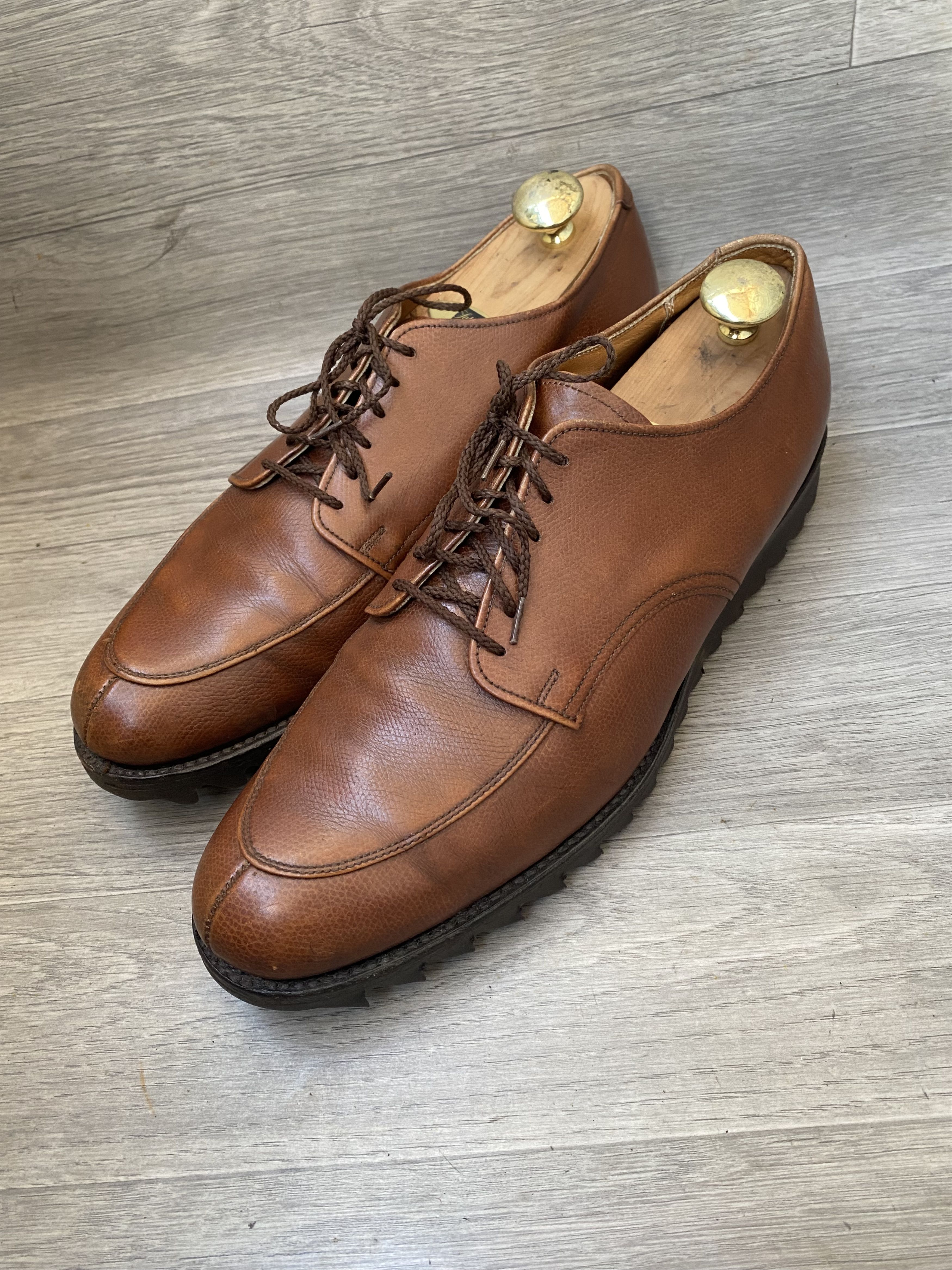 Alden Alden norvegian split toe, pebble grain derby shoes 13A/C Size US 13 / EU 46 - 1 Thumbnail
