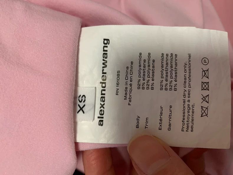 Alexander Wang Alexander Wang Pink Short Crop Top- Size XS / US 0-2 / IT 36-38 - 4 Thumbnail